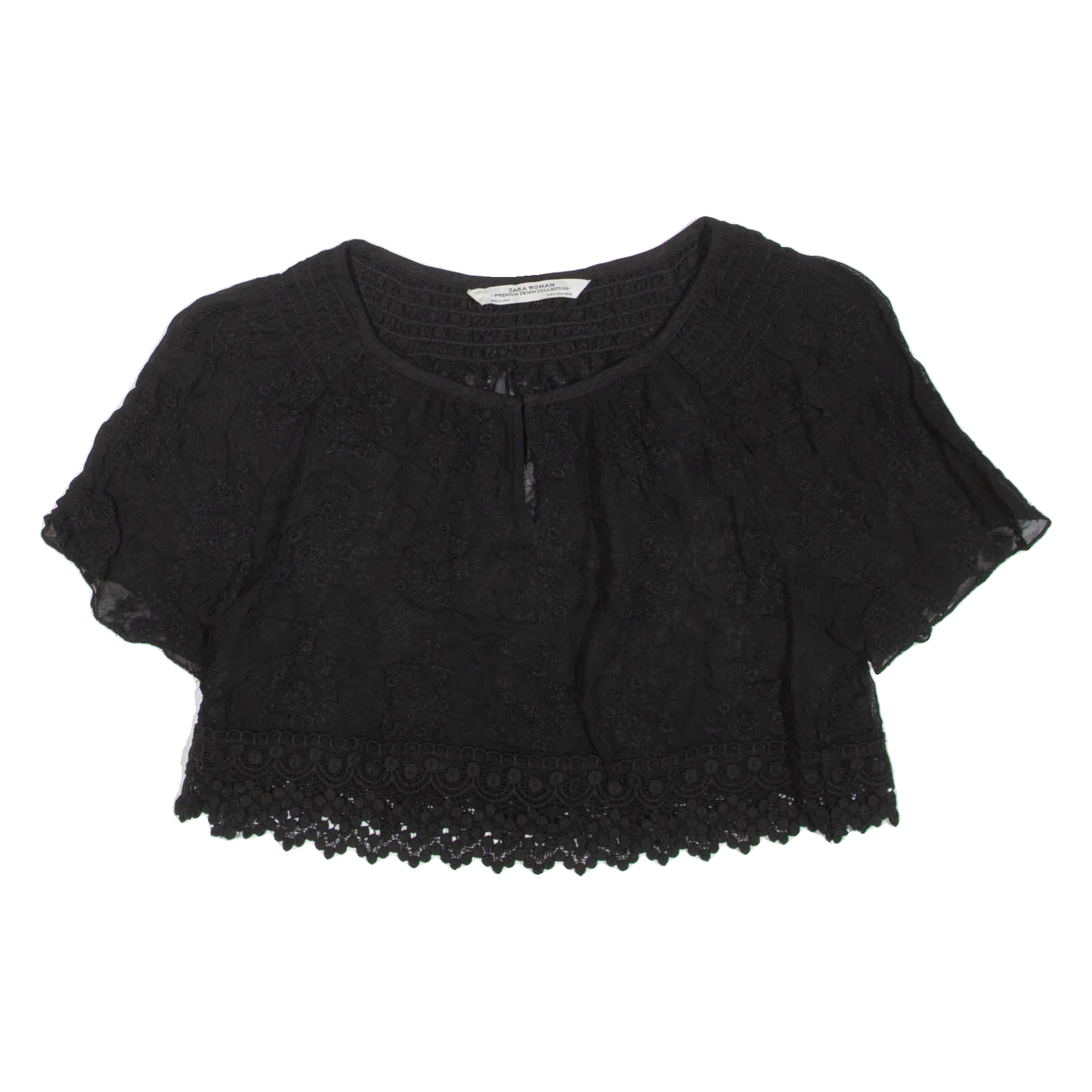 Buy ZARA Womens Cropped Top Black S Refurbished - $16.89 ZARA Womens Cropped Top Black S Refurbished - N/A refurbished available on Cerqular