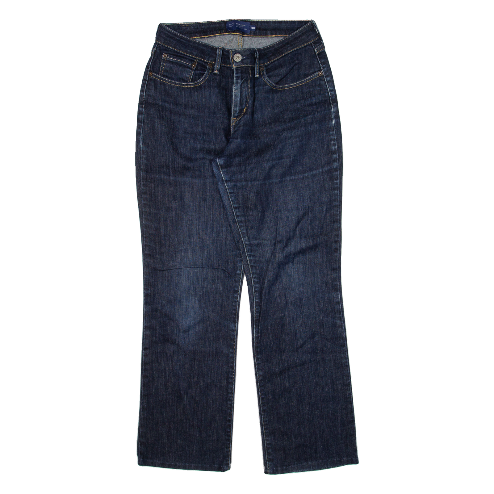 LEVI'S Womens Jeans Blue Regular Straight W26 L27 Refurbished - N/A refurbished available on Cerqular
