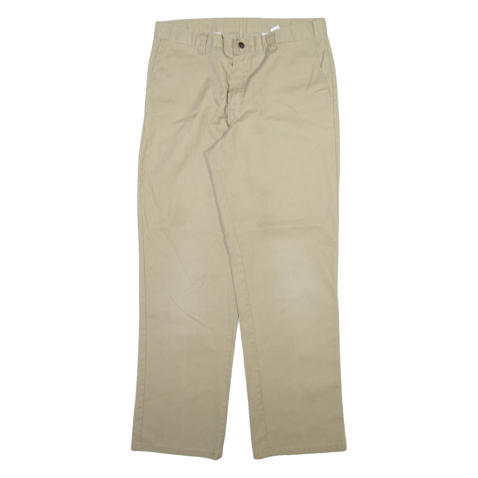 DICKIES Mens Trousers Beige Regular Straight W34 L32 Refurbished - N/A refurbished available on Cerqular