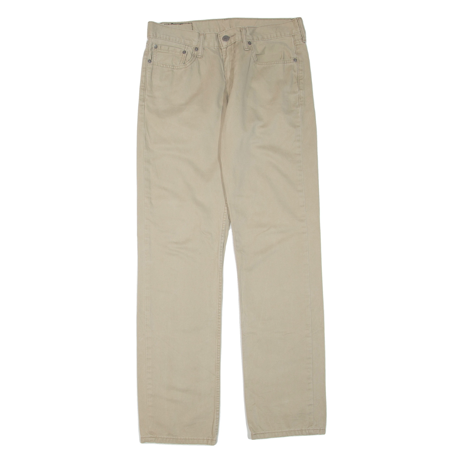 LEVI'S 514 Mens Trousers Beige Regular Straight W32 L34 Refurbished - N/A refurbished available on Cerqular