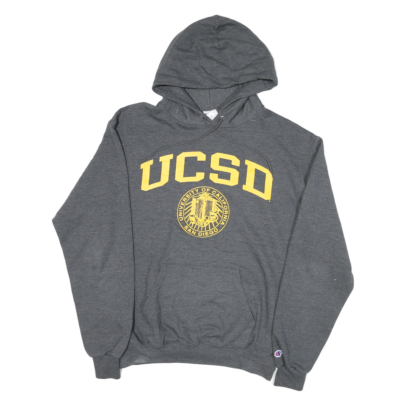 CHAMPION Mens Grey UCSD Pullover Hoodie M Cotton Blend University Sweatshirt Refurbished - N/A refurbished available on Cerqular