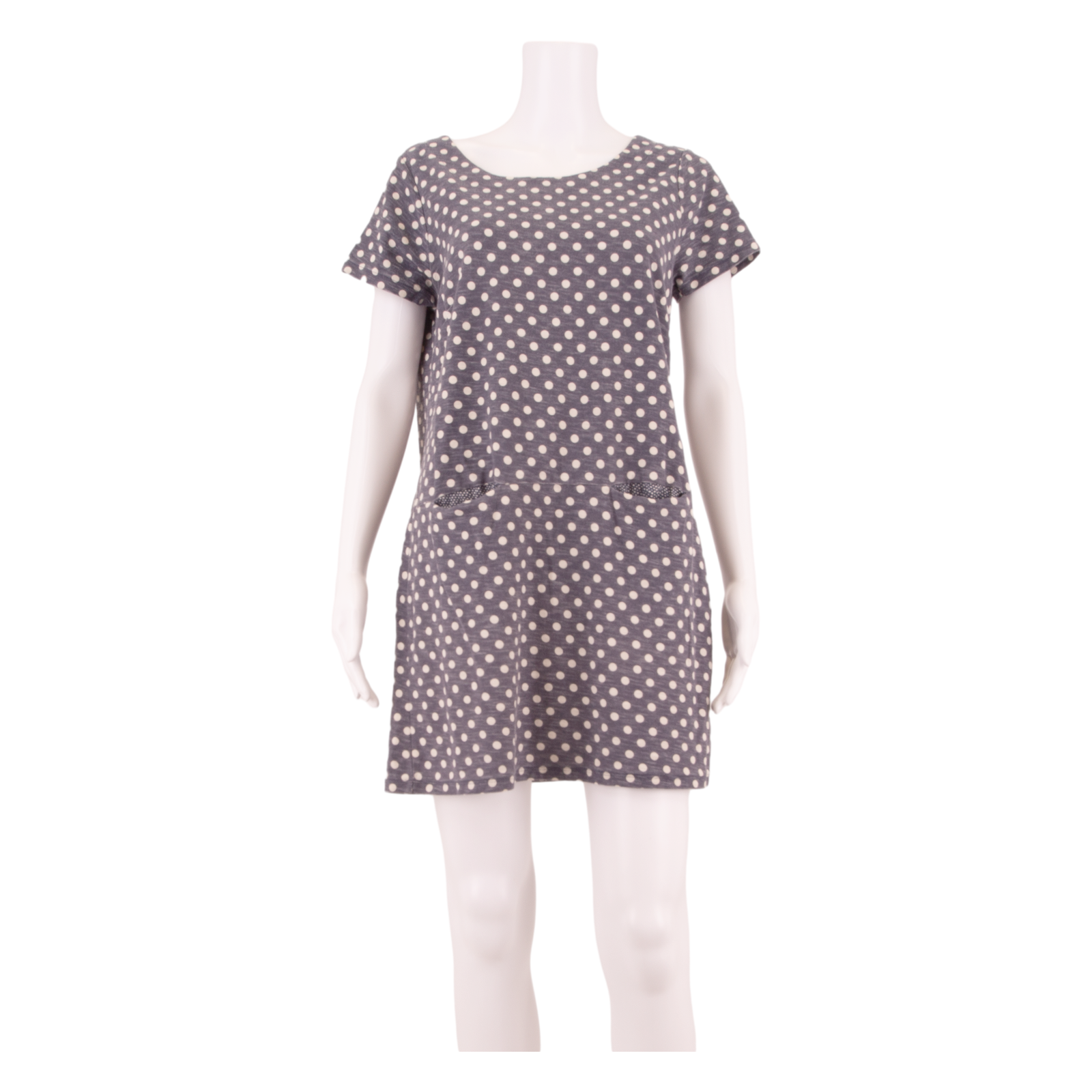 WHITE STUFF Womens Shift Dress Blue Spotted Short Sleeve Short UK 14 Refurbished - N/A refurbished available on Cerqular