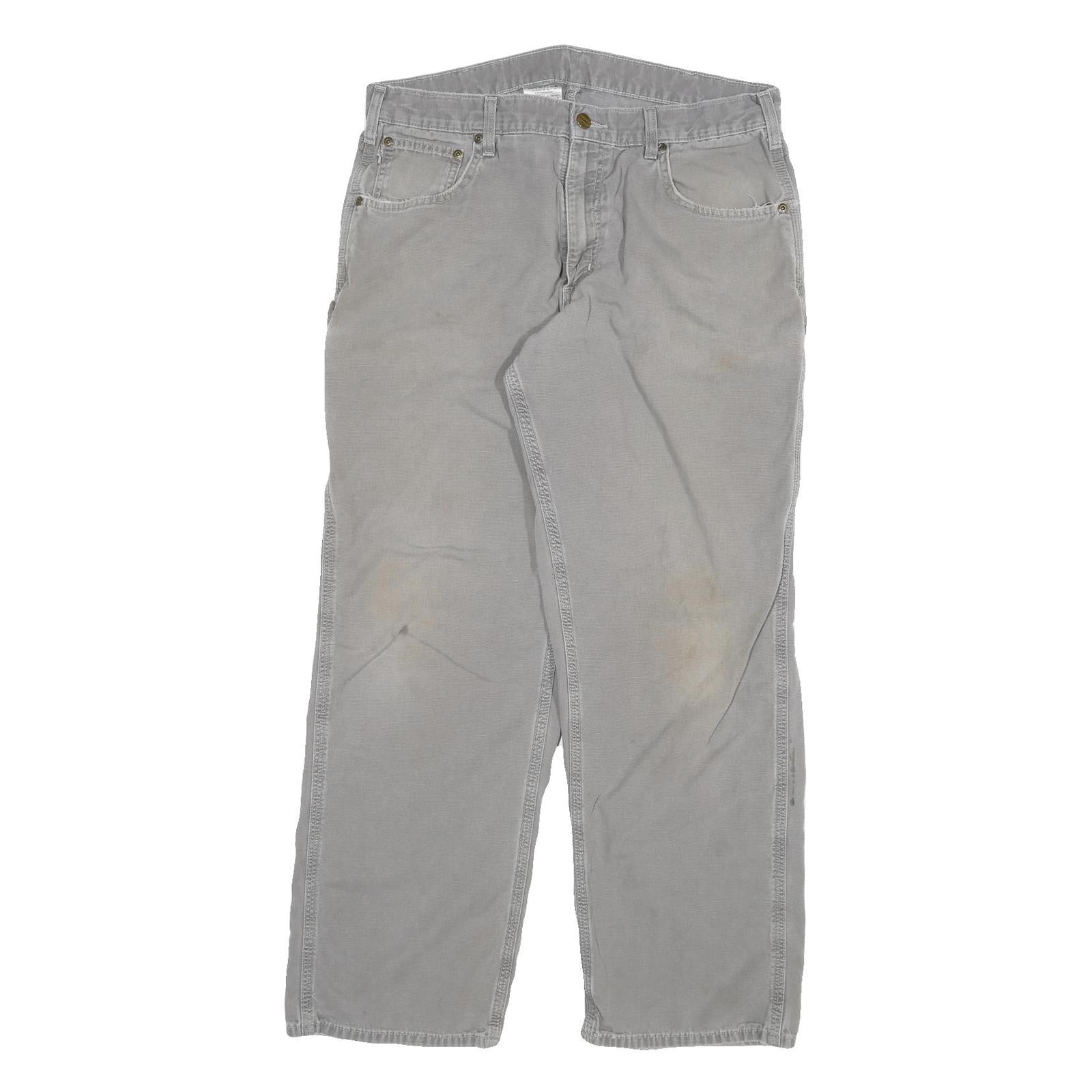 CARHARTT Mens Jeans Beige Relaxed Straight Denim Medium W33 L29 Workwear Casual Refurbished - N/A refurbished available on Cerqular