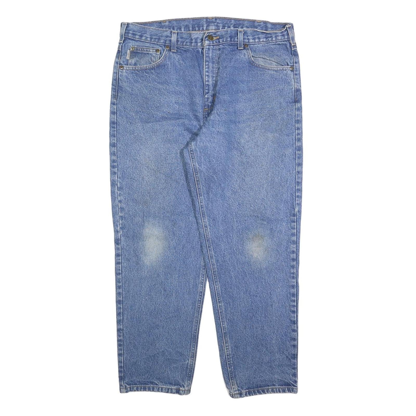 CARHARTT Mens Jeans Blue Relaxed Straight Denim Medium W38 L30 Workwear Refurbished - N/A refurbished available on Cerqular