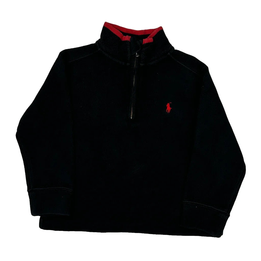 Age 3 Polo By Ralph Lauren Fleece - 2XS Red Cotton Refurbished - Thrifted (note: this is a term often used to describe second- refurbished available on Cerqular