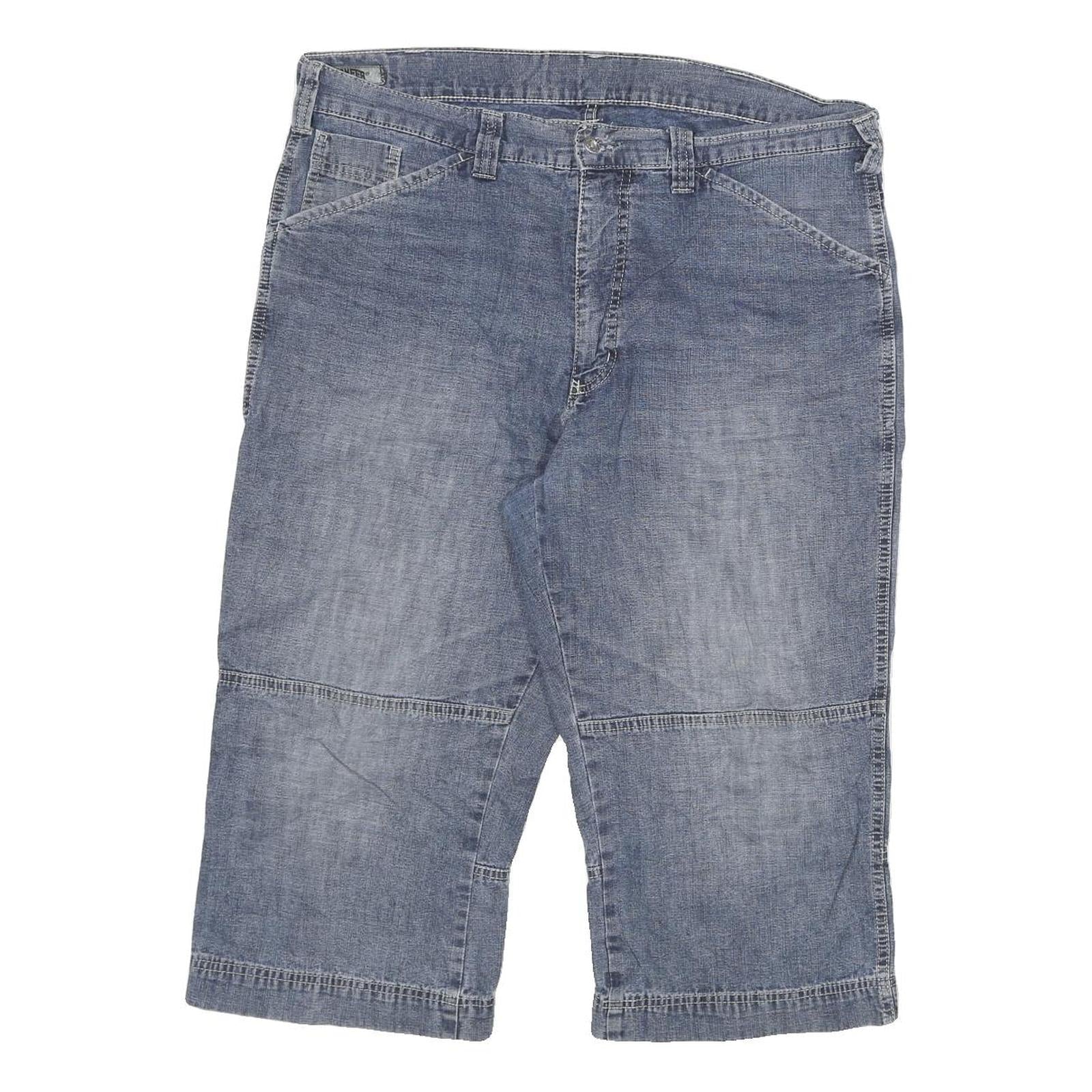 PIONEER Mens Shorts Blue Casual Denim 2XL W36 Cotton Blend Relaxed Fit Refurbished - N/A refurbished available on Cerqular