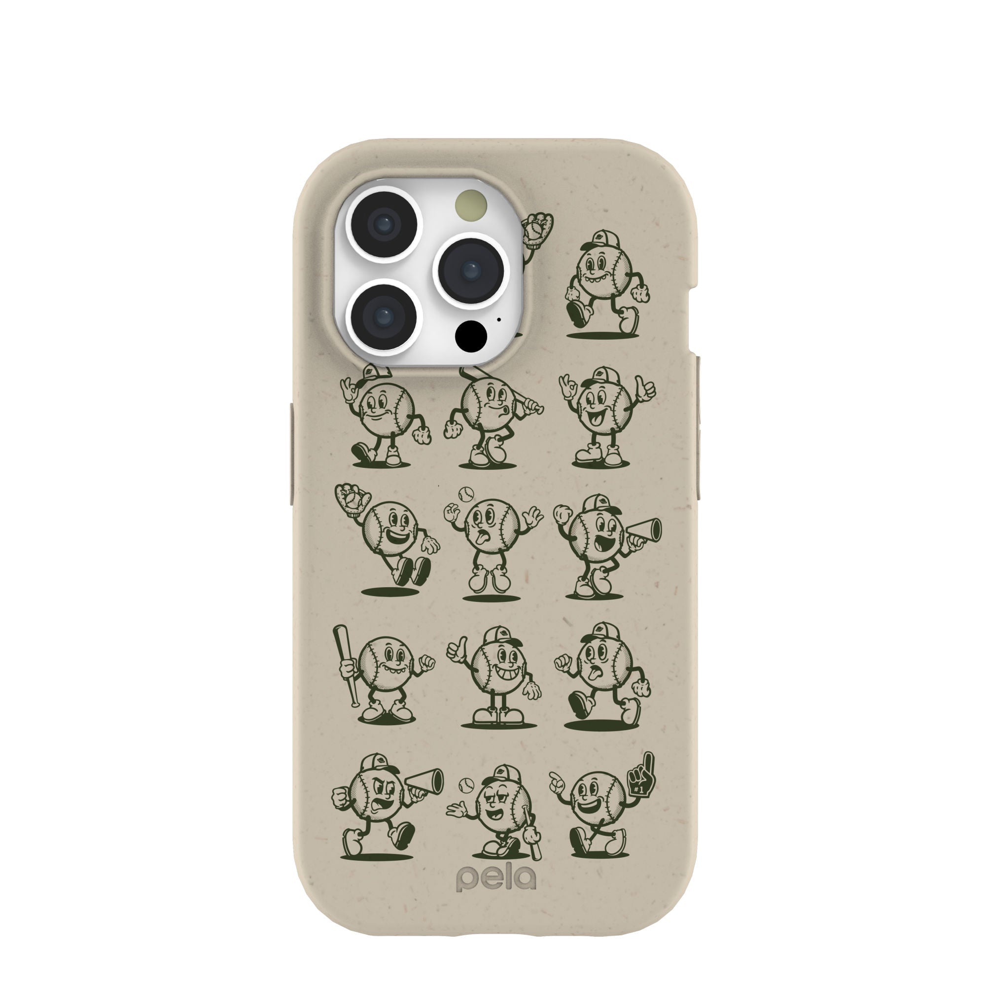 London Fog Lets Play Ball iPhone 15 Pro Case Refurbished - Pela Case refurbished available on Cerqular