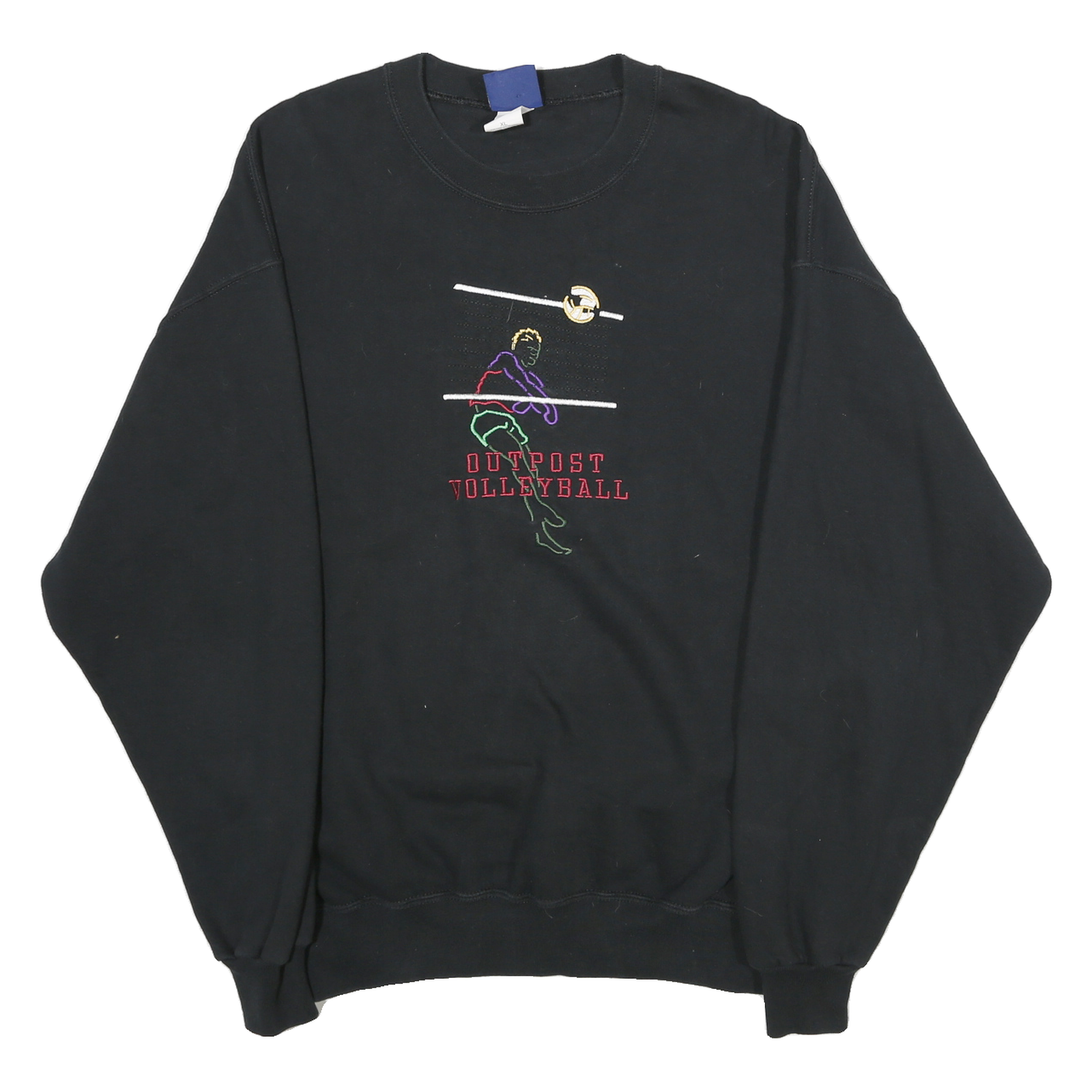 ORSMAN Mens Black Outpost Volleyball Crew Neck XL Cotton Blend Sweatshirt Refurbished - N/A refurbished available on Cerqular