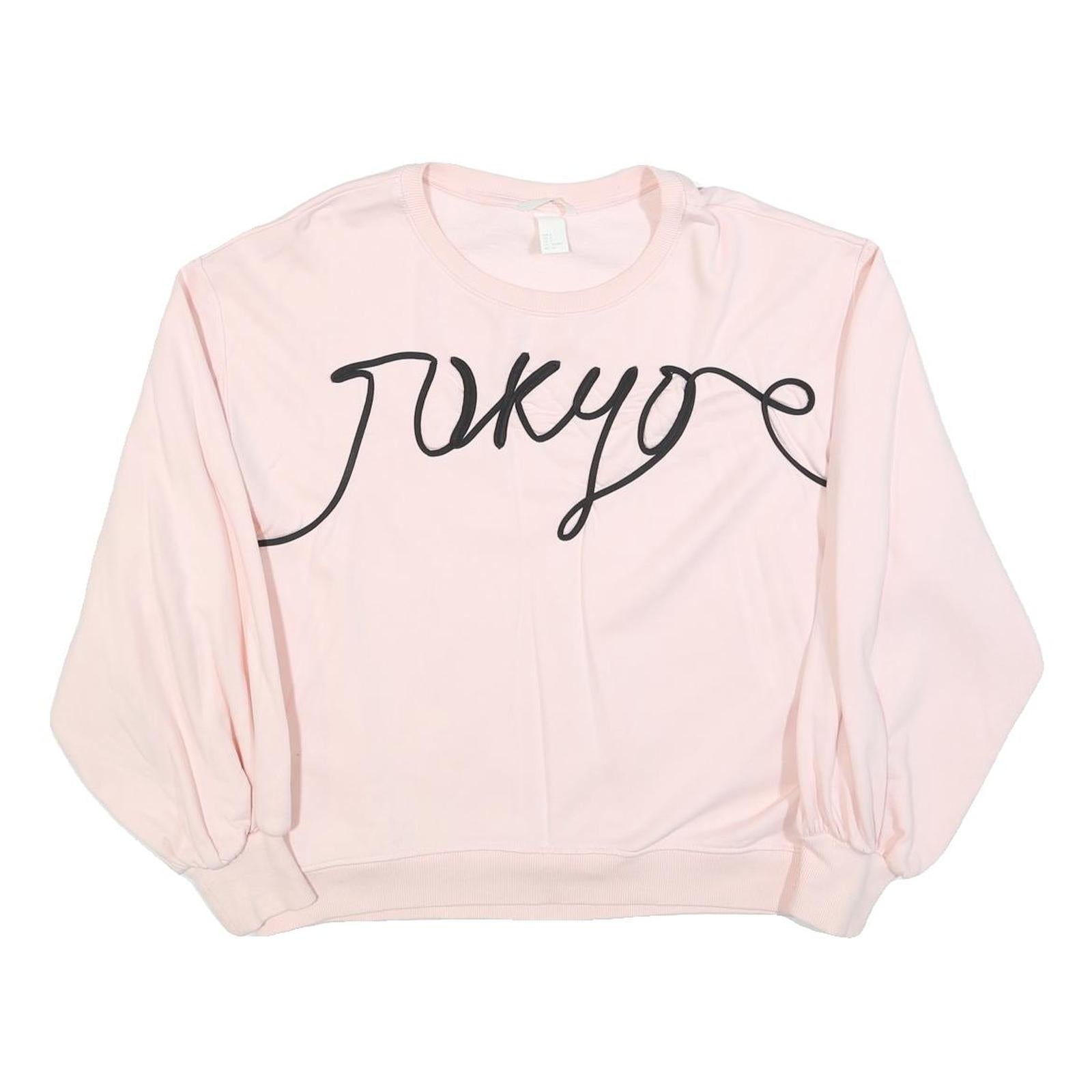 Buy H&M Womens Pink Cotton Blend Crew Neck S Sweatshirt Tokyo Print Casual Refurbished - $20.79 H&M Womens Pink Cotton Blend Crew Neck S Sweatshirt Tokyo Print Casual Refurbished - N/A refurbished available on Cerqular