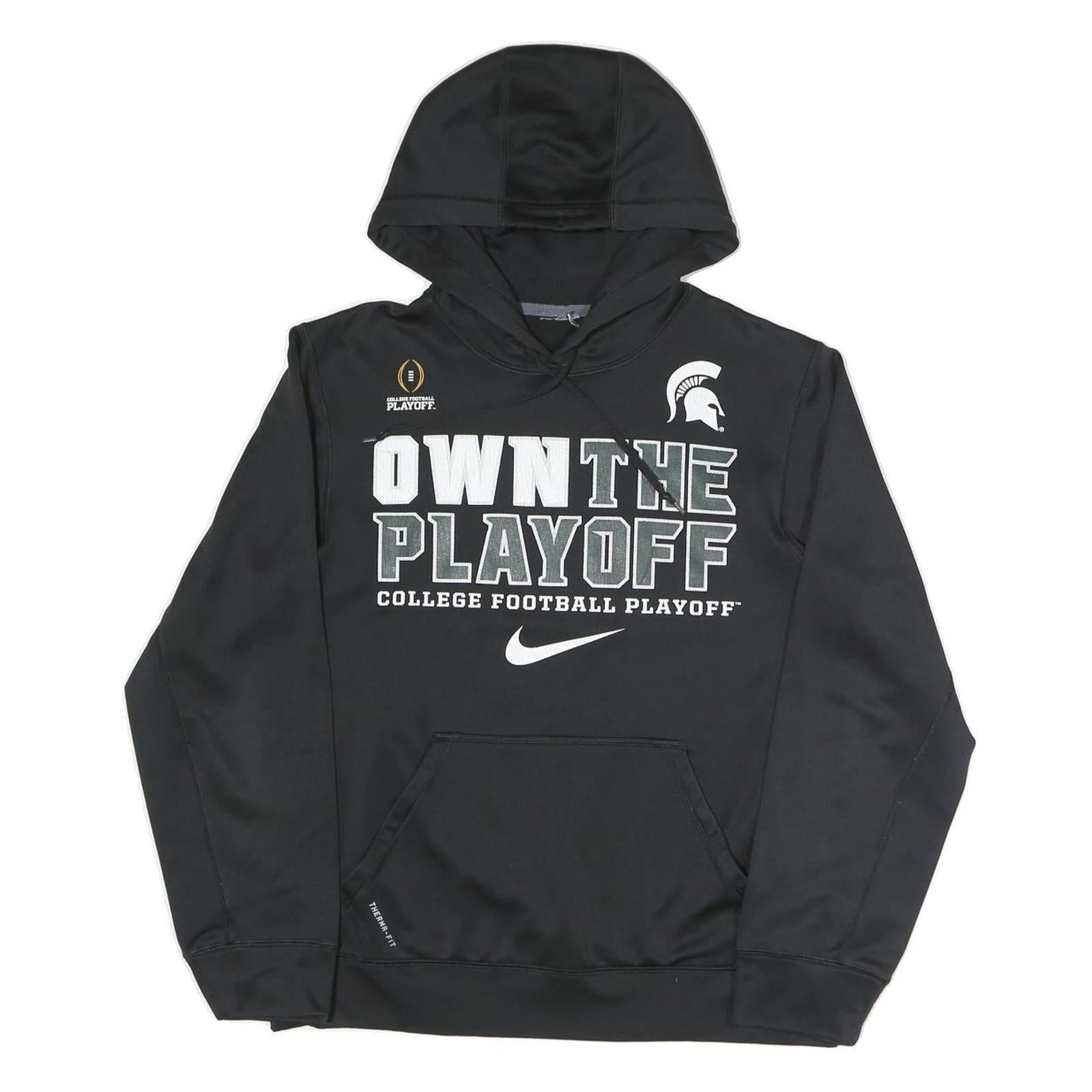 Buy NIKE Mens Black Own The Playoff Polyester Blend Hoodie S College Football Refurbished - $36.39 NIKE Mens Black Own The Playoff Polyester Blend Hoodie S College Football Refurbished - N/A refurbished available on Cerqular