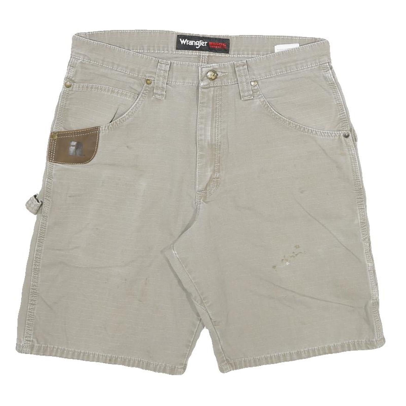 Buy WRANGLER Mens Shorts Beige Casual L W32 Cotton Blend Utility Workwear Relaxed Refurbished - $45.49 WRANGLER Mens Shorts Beige Casual L W32 Cotton Blend Utility Workwear Relaxed Refurbished - N/A refurbished available on Cerqular