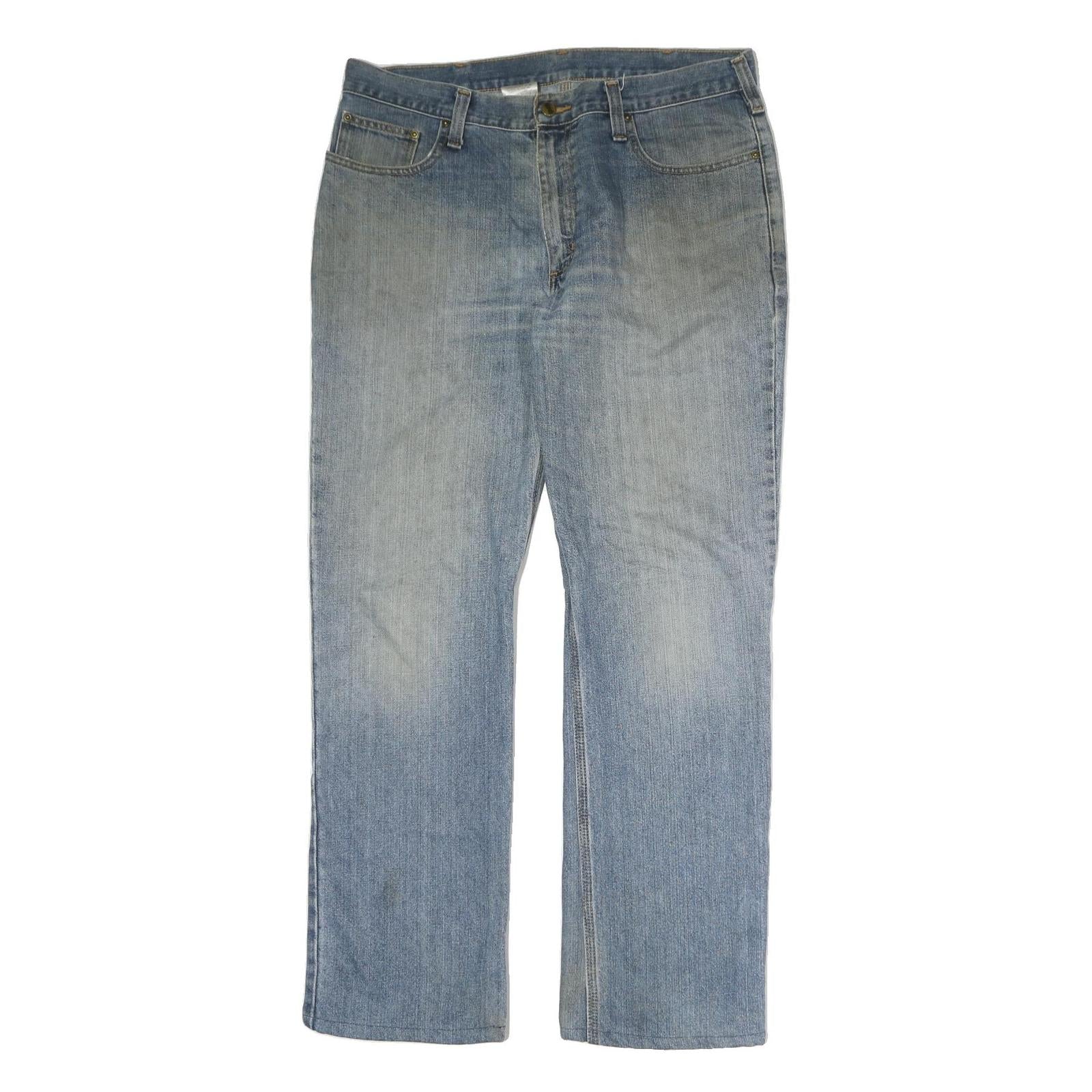 CARHARTT Mens Jeans Blue Relaxed Straight Denim Medium W36 L34 Classic Workwear Refurbished - N/A refurbished available on Cerqular