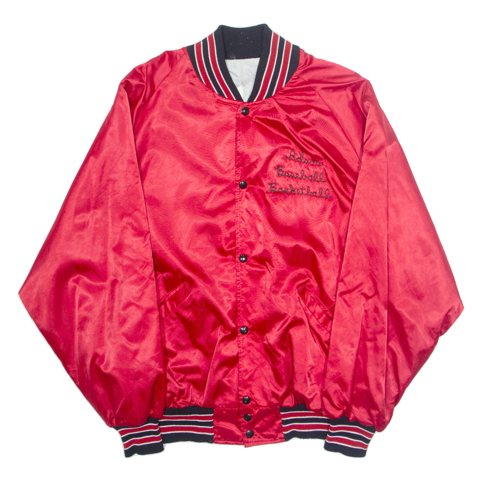 HIGHLAND BULLDOGS Mens Varsity Jacket Red Nylon USA XL Refurbished - N/A refurbished available on Cerqular