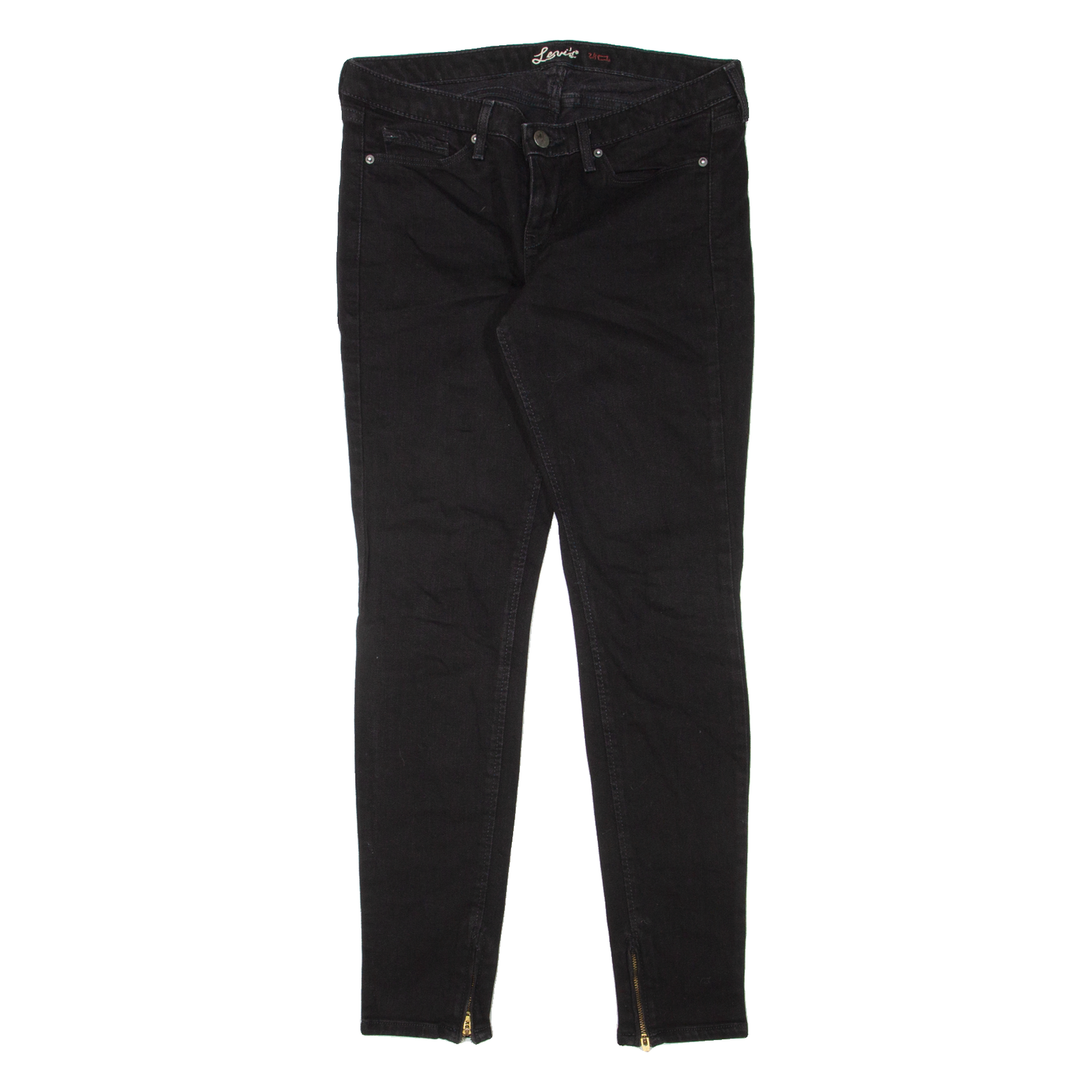 LEVI'S Womens Jeans Black Slim Skinny W28 L30 Refurbished - N/A refurbished available on Cerqular