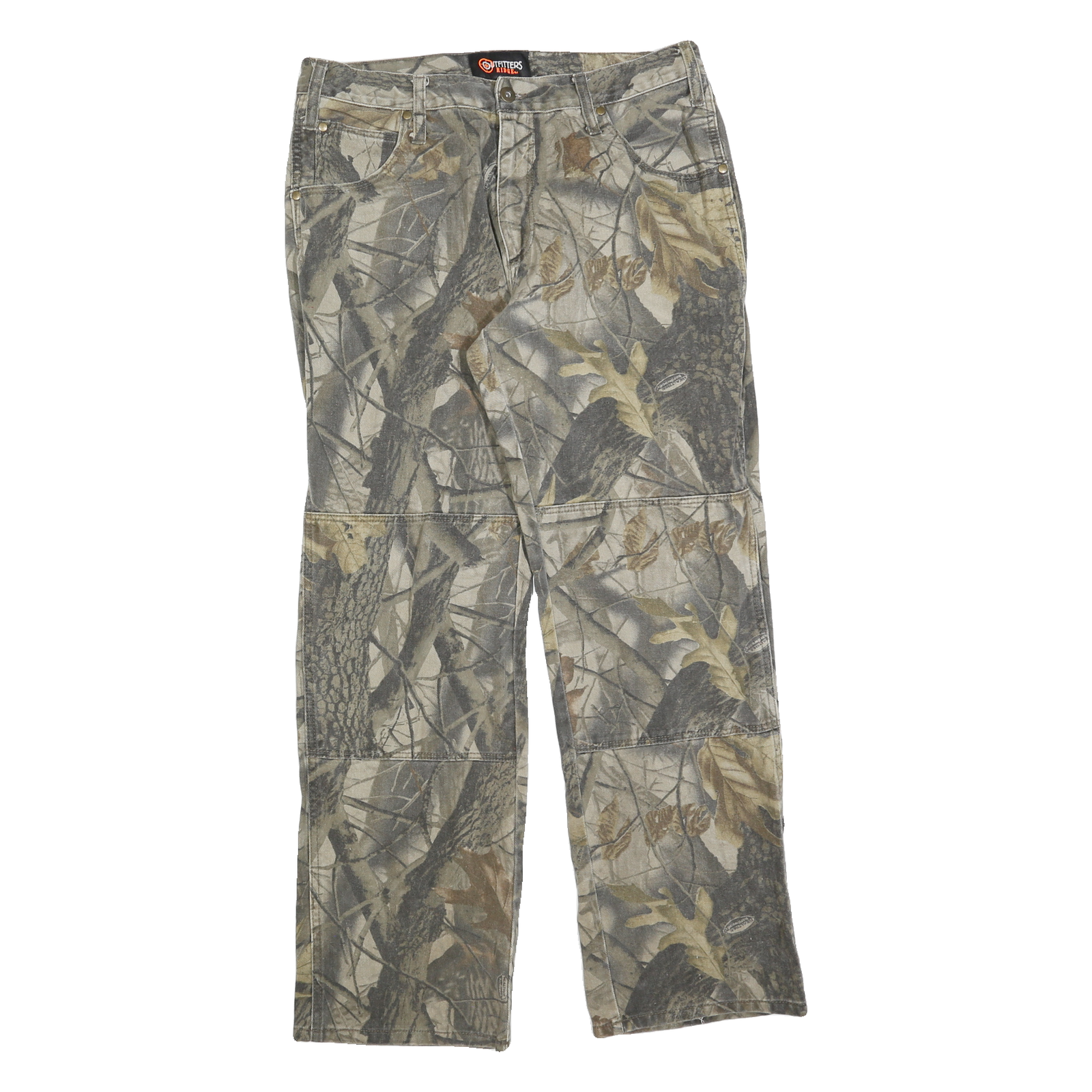 OUTFITTERS RIDGE Mens Cotton Blend Camouflage Regular Fit Straight Leg Trousers Refurbished - N/A refurbished available on Cerqular