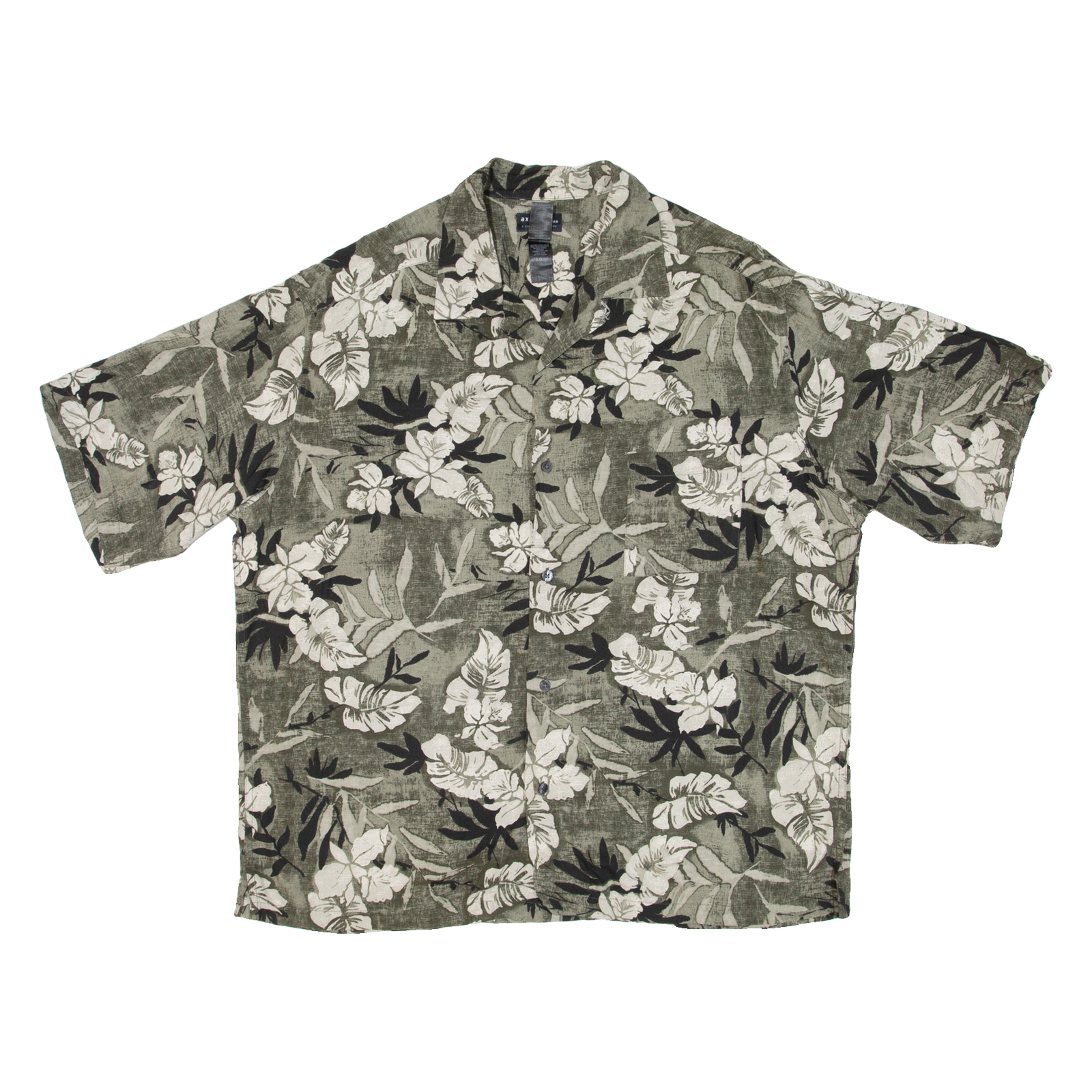 AXCESS MEN Mens Hawaiian Shirt Green Floral XL Refurbished - N/A refurbished available on Cerqular