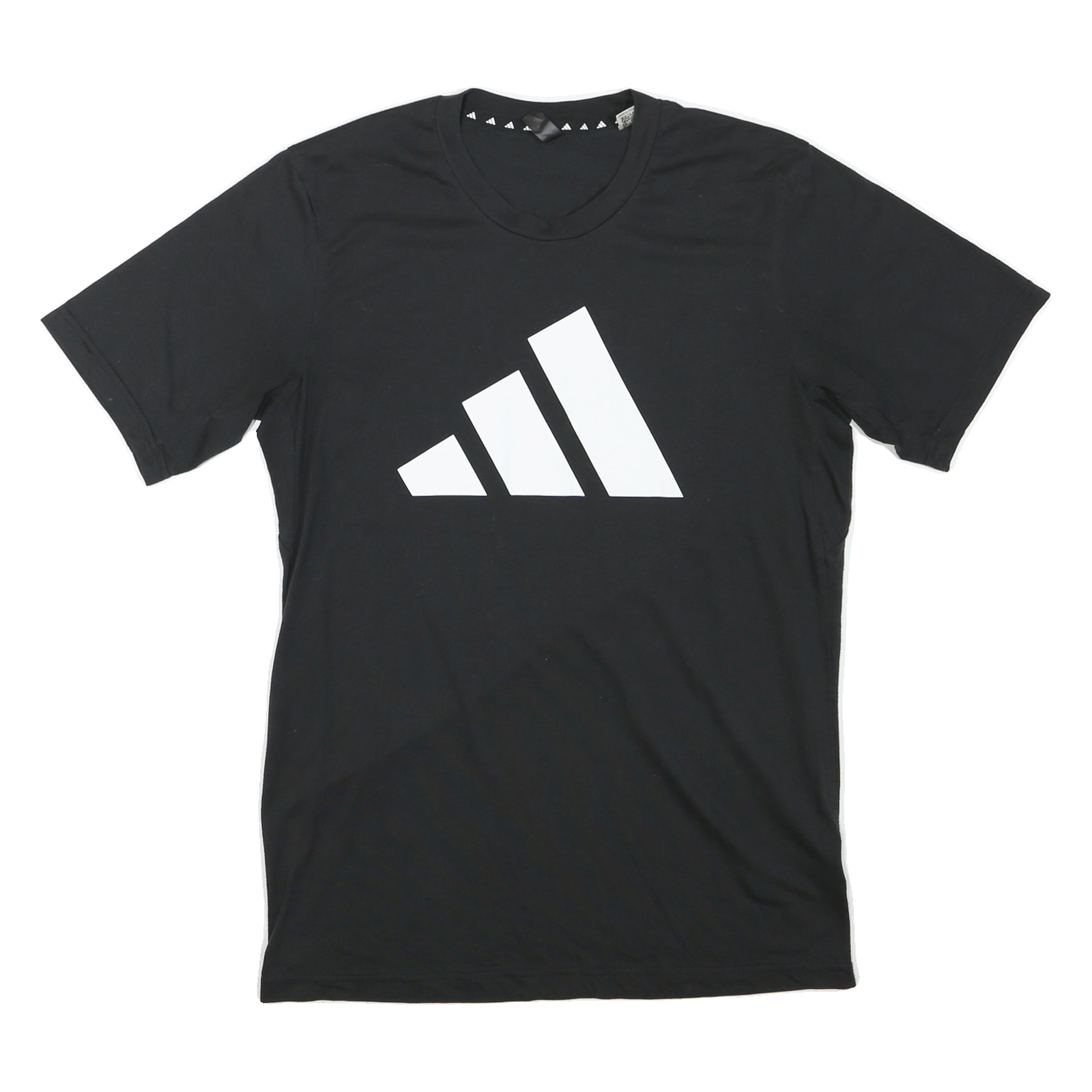 ADIDAS Mens Black Graphic T-Shirt M Short Sleeve Crew Neck Sports Cotton Blend Refurbished - N/A refurbished available on Cerqular