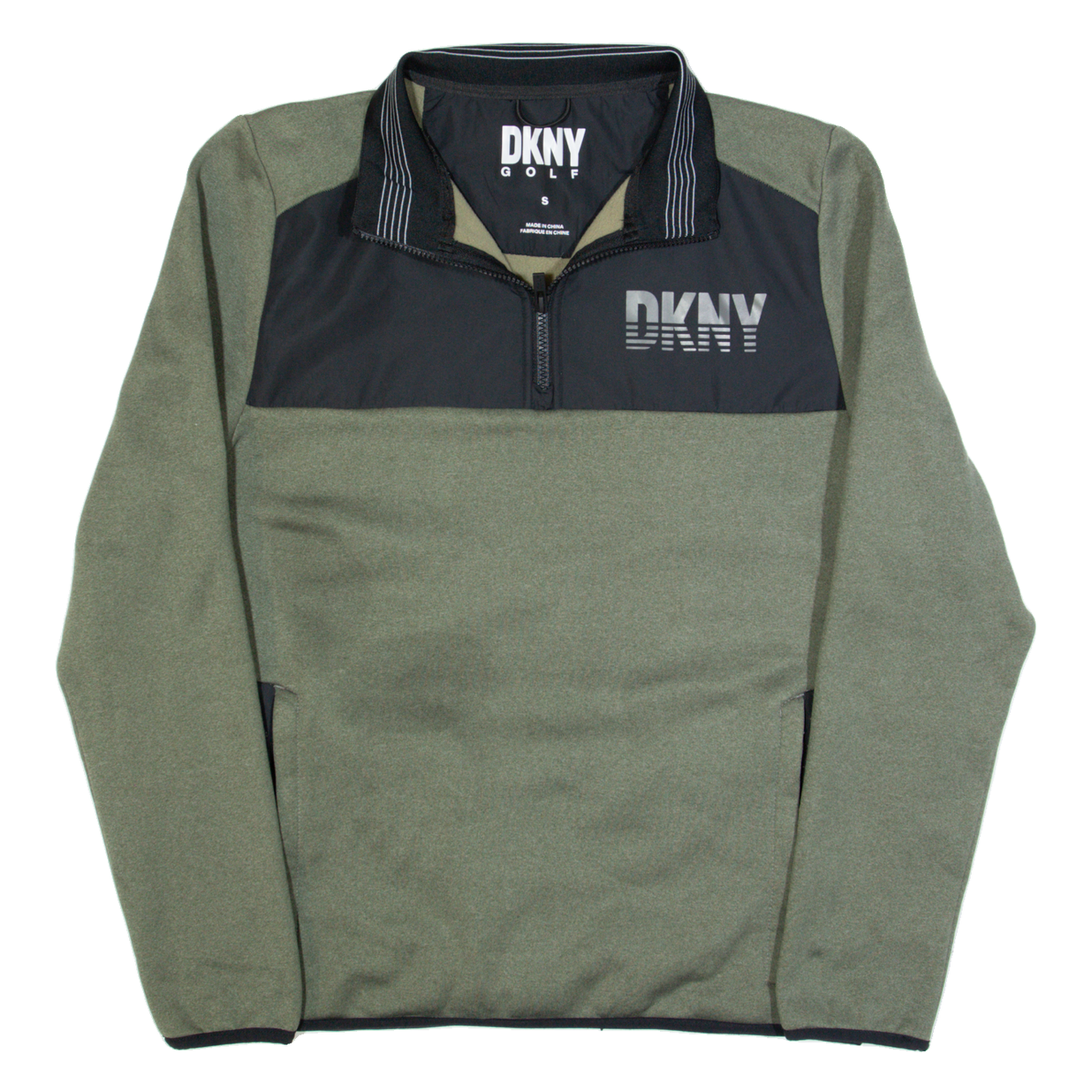DKNY GOLF Mens Sweatshirt Green 1/4 Zip S Refurbished - N/A refurbished available on Cerqular
