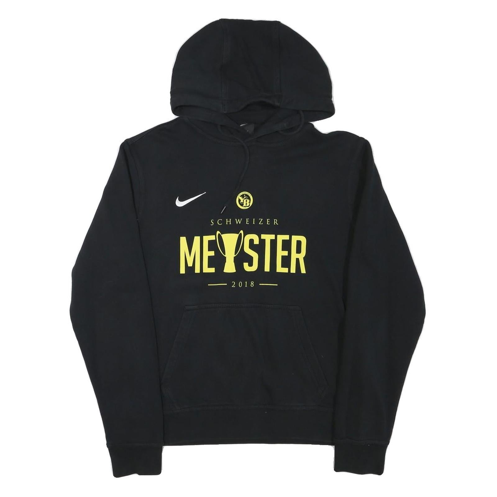 NIKE Mens Black Schweizer Meister 2018 Cotton Blend Pullover Hoodie M Sportswear Refurbished - N/A refurbished available on Cerqular