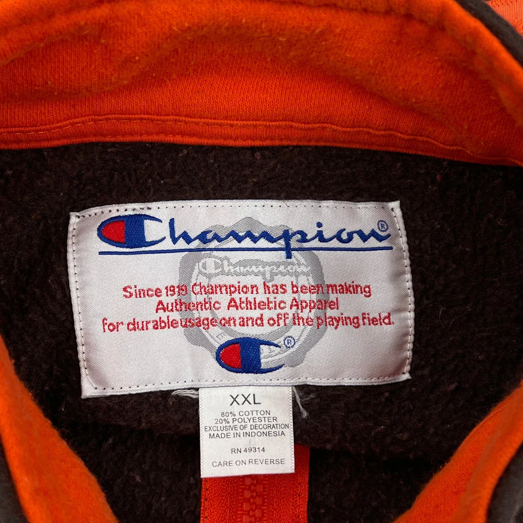 Bowling Green Falcons Champion College Fleece Jacket - 2XL Brown Cotton Refurbished - Thrifted (note: this is a term often used to describe second- refurbished available on Cerqular