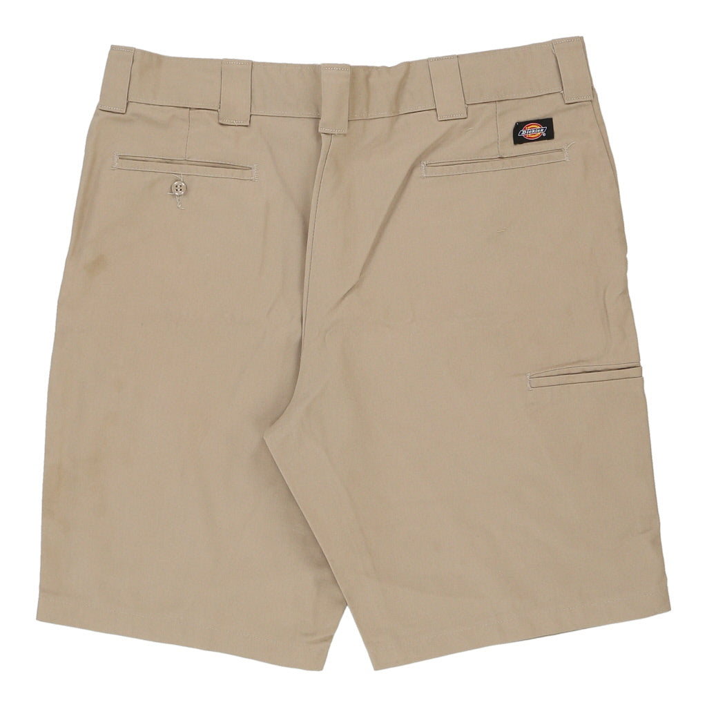 Dickies Shorts - 38W 10L Beige Polyester Blend Refurbished - Thrifted (note: this is a term often used to describe second- refurbished available on Cerqular