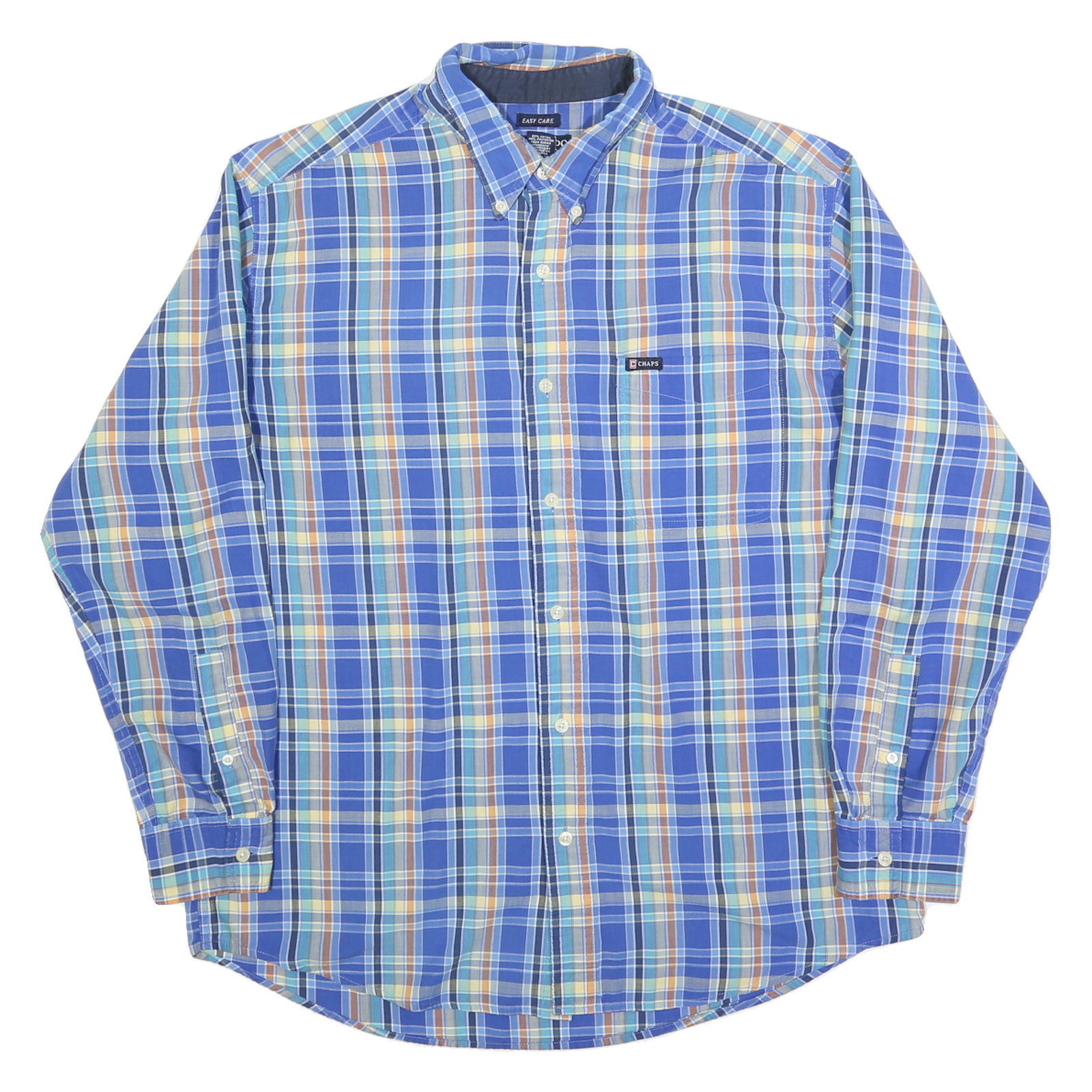 Buy CHAPS Mens Blue & Yellow Plaid Shirt L Button-Down Cotton Blend Casual Long Refurbished - $27.29 CHAPS Mens Blue & Yellow Plaid Shirt L Button-Down Cotton Blend Casual Long Refurbished - N/A refurbished available on Cerqular
