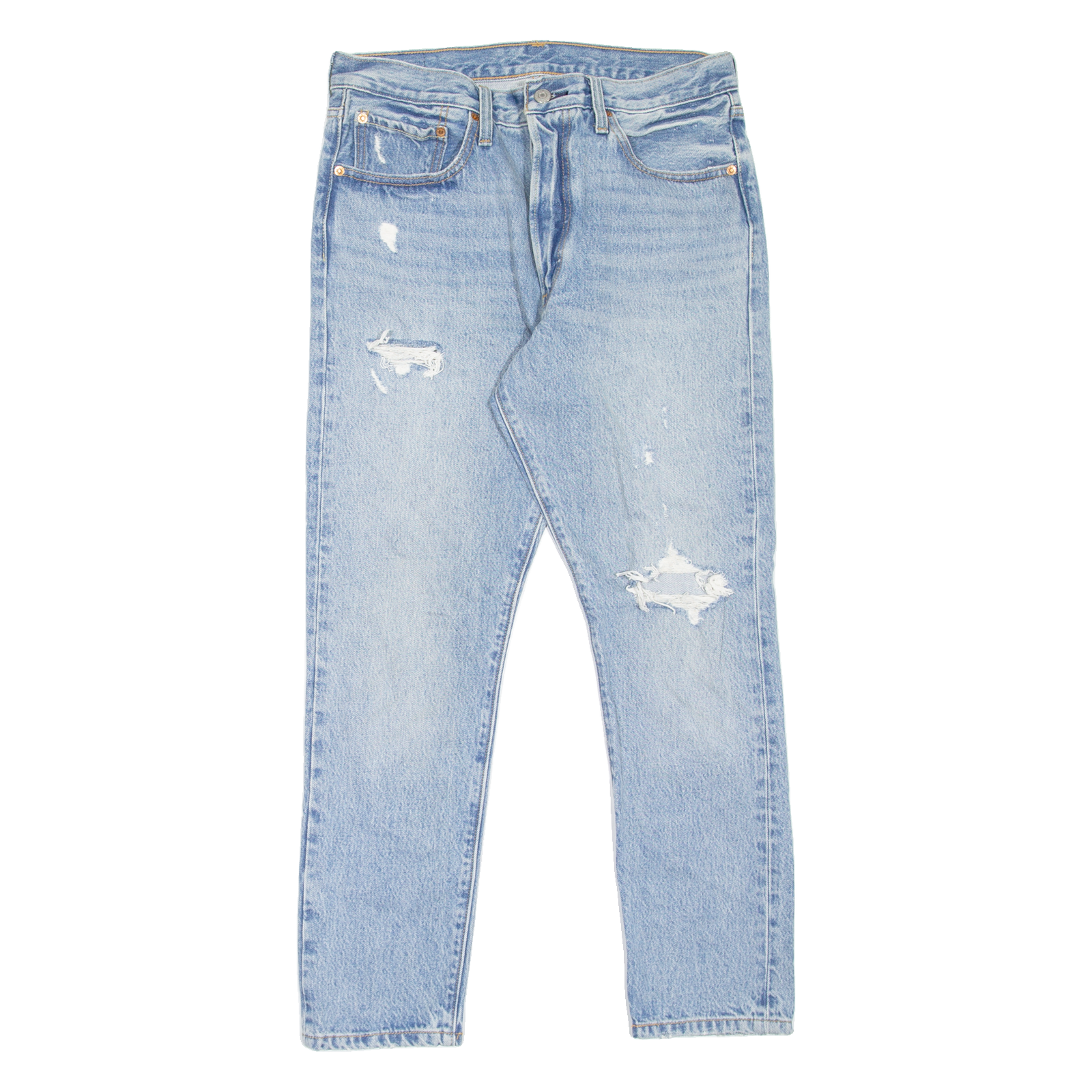 LEVI'S 501S Jeans Distressed Womens Blue Skinny Straight Stone Wash W30 L28 Refurbished - N/A refurbished available on Cerqular