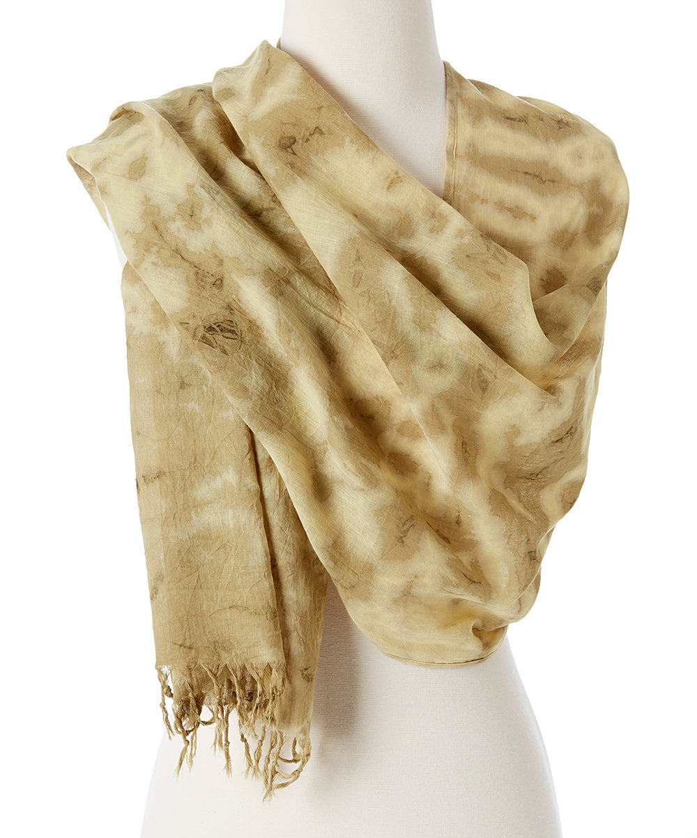 Awaken Organic Tie Dye Scarf | Color: Yellow Refurbished - N/A refurbished available on Cerqular