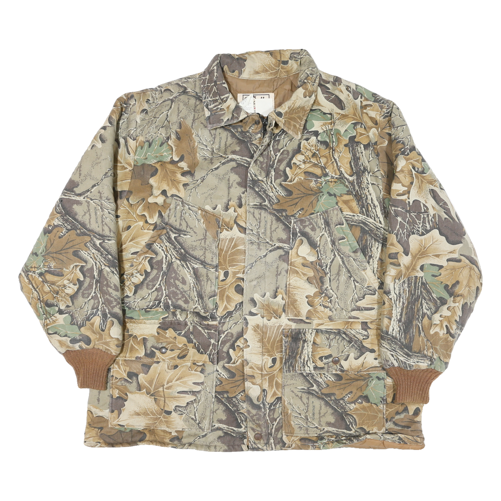 WALLS Mens Beige & Brown Camo Outdoor Jacket XL Cotton Blend Zip Refurbished - N/A refurbished available on Cerqular
