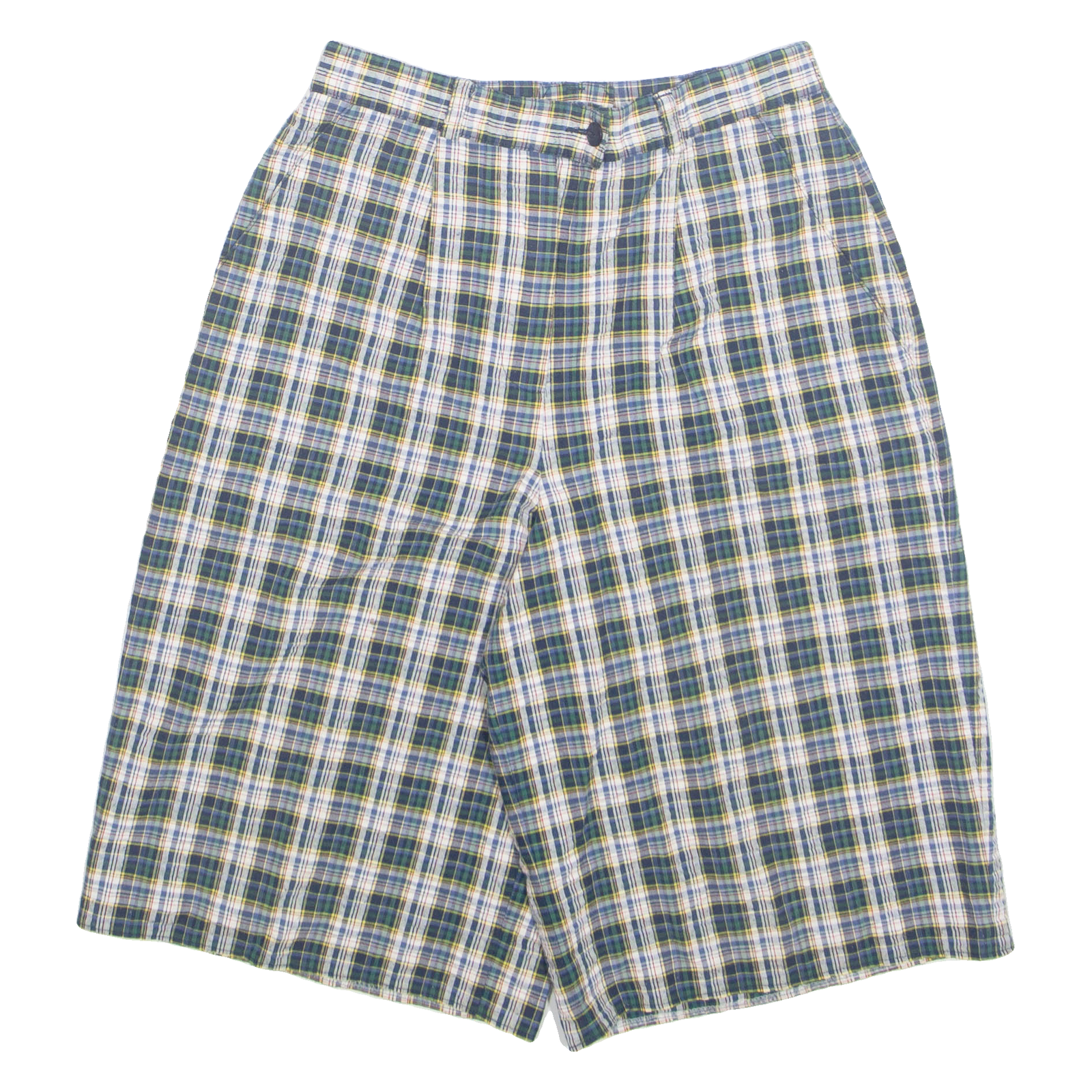 Mens Casual Shorts Gold Plaid XXS W24 Refurbished - N/A refurbished available on Cerqular