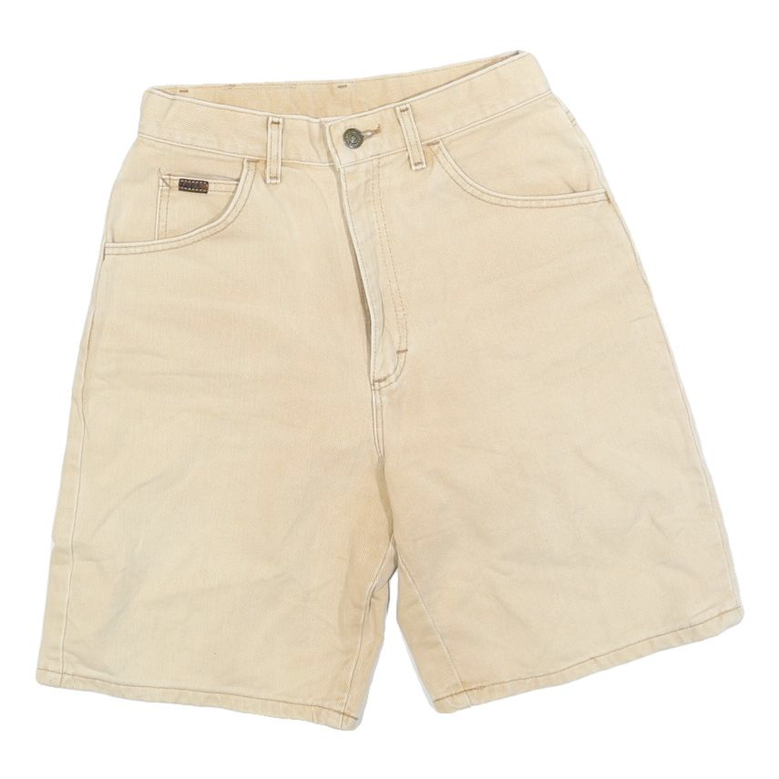LEE Womens Shorts Beige Casual Plain XS W26 Summer Cotton Comfort Refurbished - N/A refurbished available on Cerqular