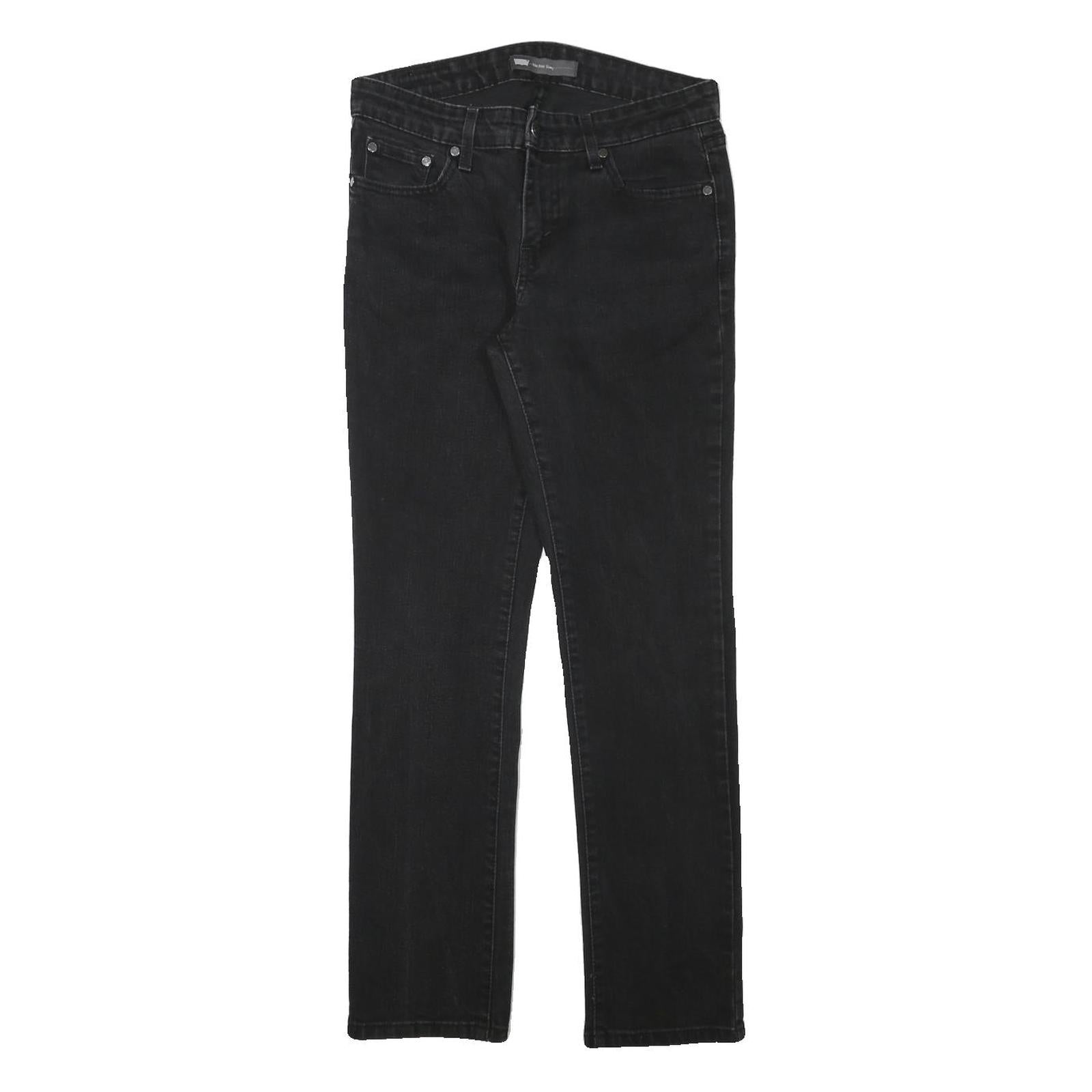 LEVI'S Womens Jeans Black Slim Skinny Denim Medium W28 L28 Stretch Cotton Refurbished - N/A refurbished available on Cerqular