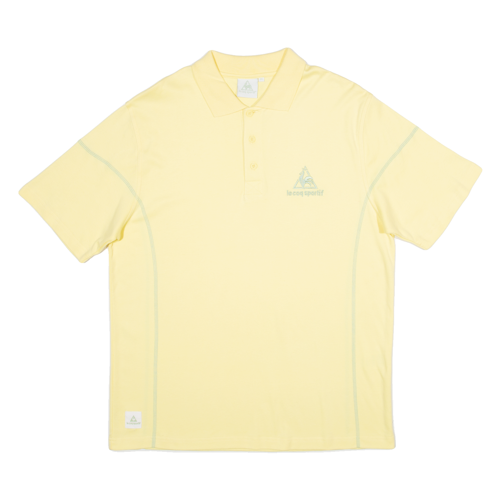 LE COQ SPORTIF Mens Polo Shirt Yellow M Refurbished - N/A refurbished available on Cerqular