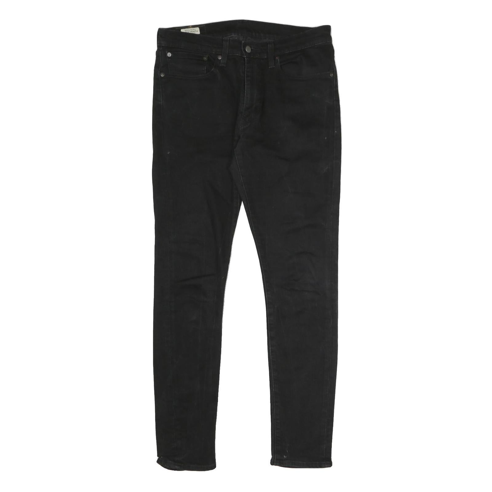 LEVI'S Skinny Taper Big E Mens Jeans Black Slim Skinny Denim Raw W34 L29 Refurbished - N/A refurbished available on Cerqular