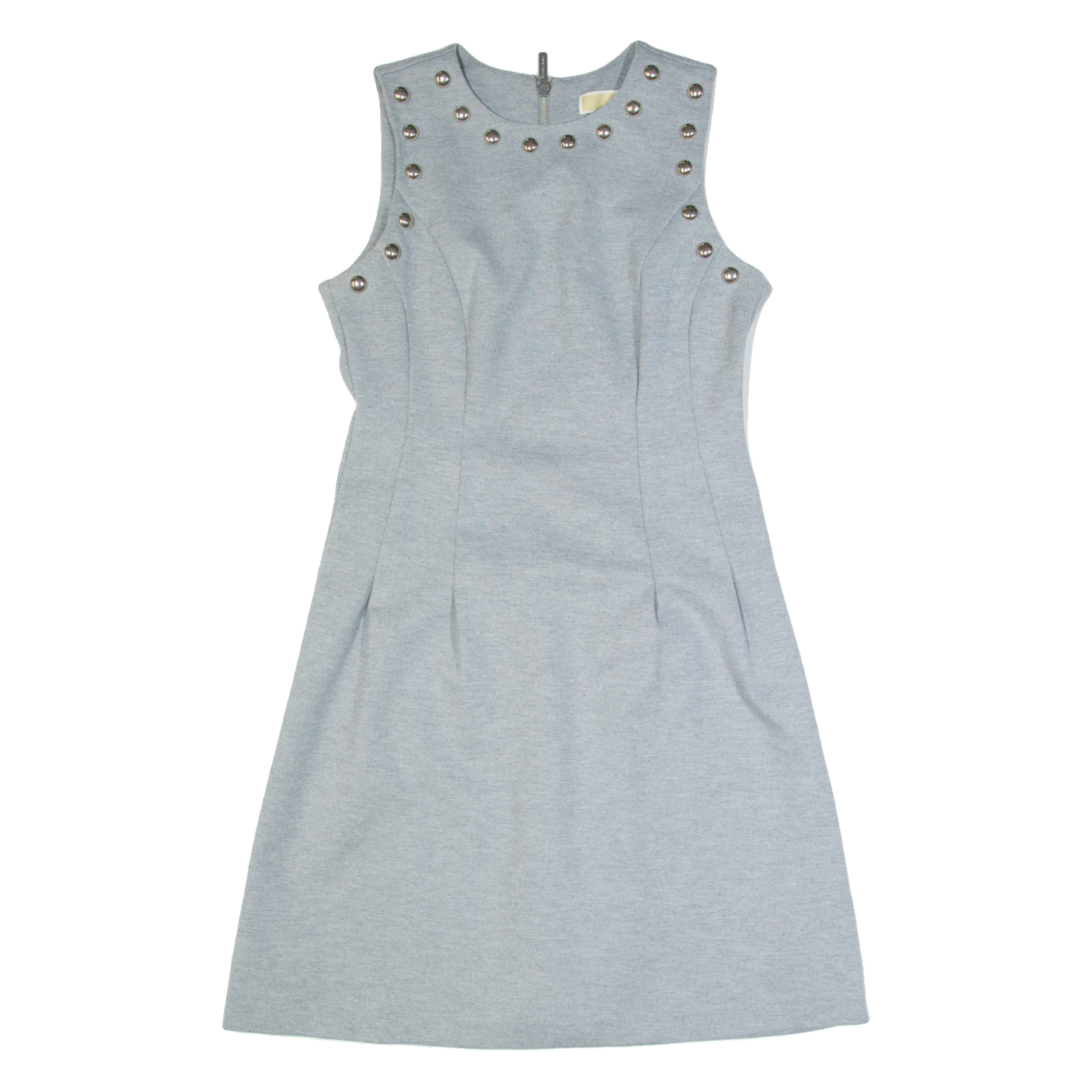 MICHAEL KORS Womens Fit & Flare Dress Grey Sleeveless Knee Length S Refurbished - N/A refurbished available on Cerqular