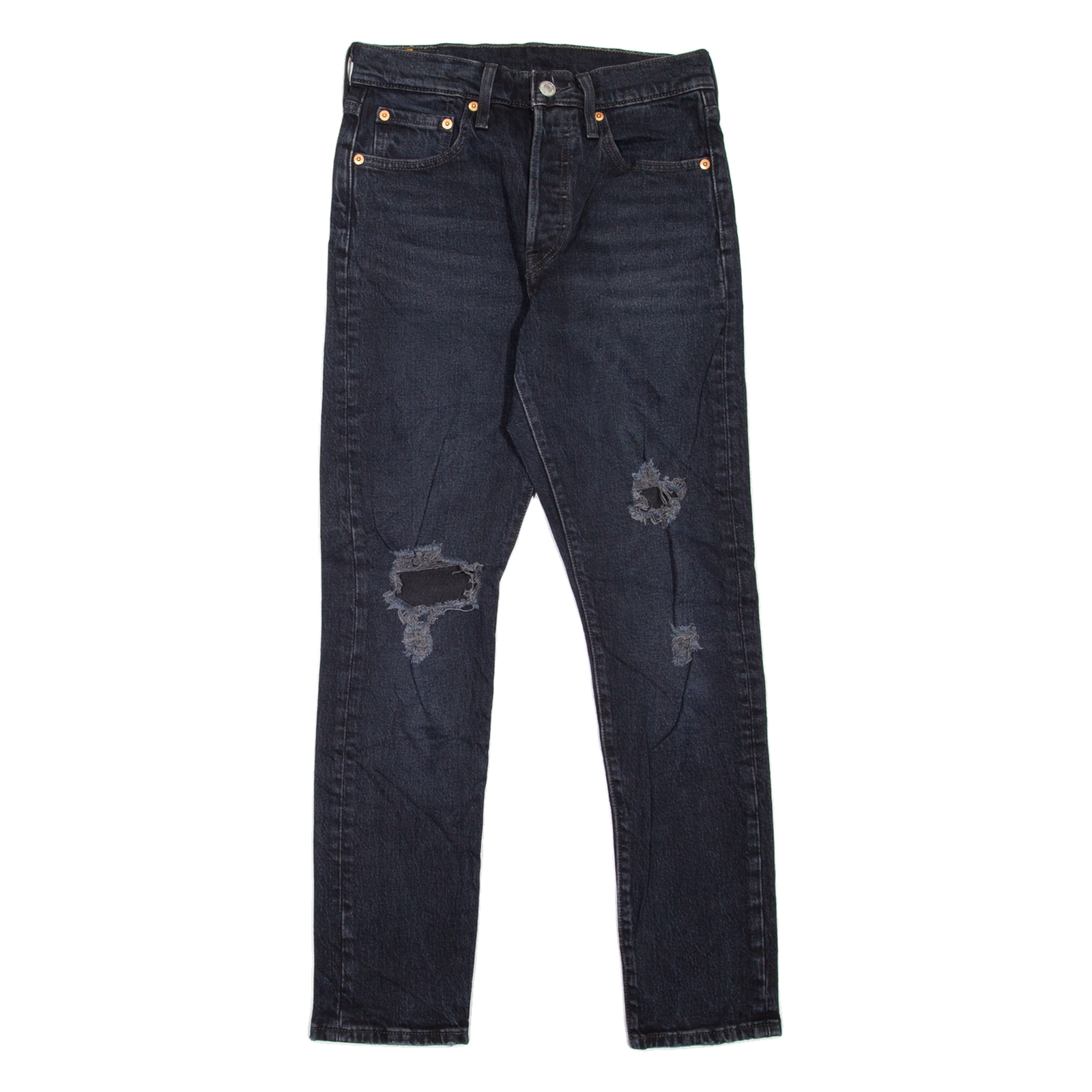 Buy LEVI'S 501S Jeans BIG E Distressed Womens Black Skinny Straight W25 L28 Refurbished - $48.09 LEVI'S 501S Jeans BIG E Distressed Womens Black Skinny Straight W25 L28 Refurbished - N/A refurbished available on Cerqular