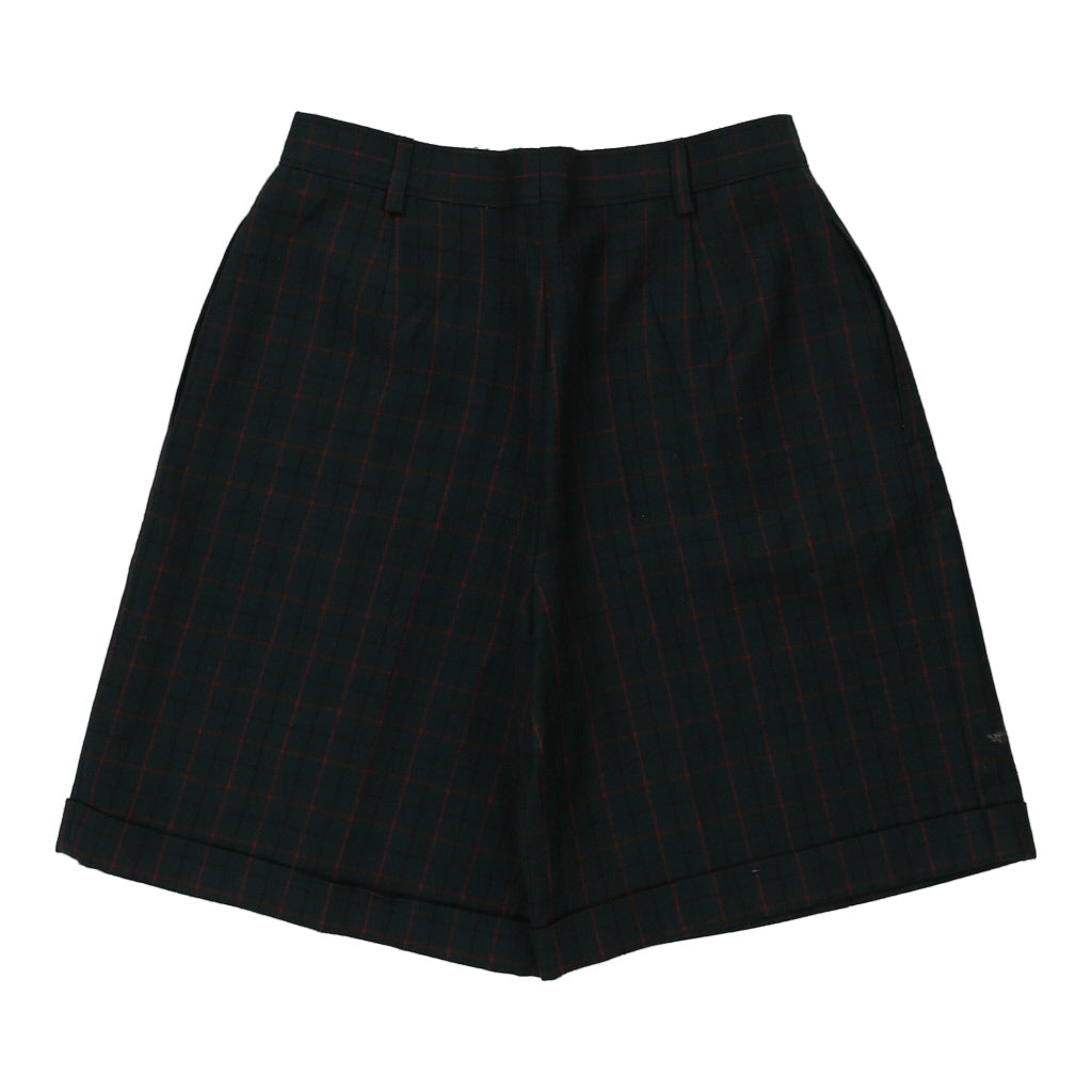 Gino Sartore Checked Shorts - 28W UK 10 Green Virgin Wool Refurbished - Thrifted (note: this is a term often used to describe second- refurbished available on Cerqular