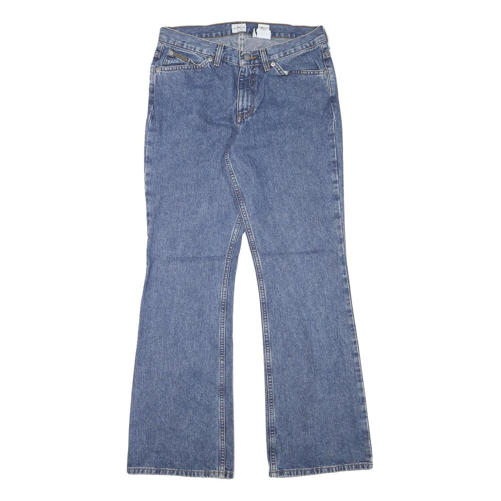 Buy CALVIN KLEIN JEANS Womens Blue Regular Fit Flared Denim Medium Wash W28 L31 Zip Refurbished - $33.79 CALVIN KLEIN JEANS Womens Blue Regular Fit Flared Denim Medium Wash W28 L31 Zip Refurbished - N/A refurbished available on Cerqular