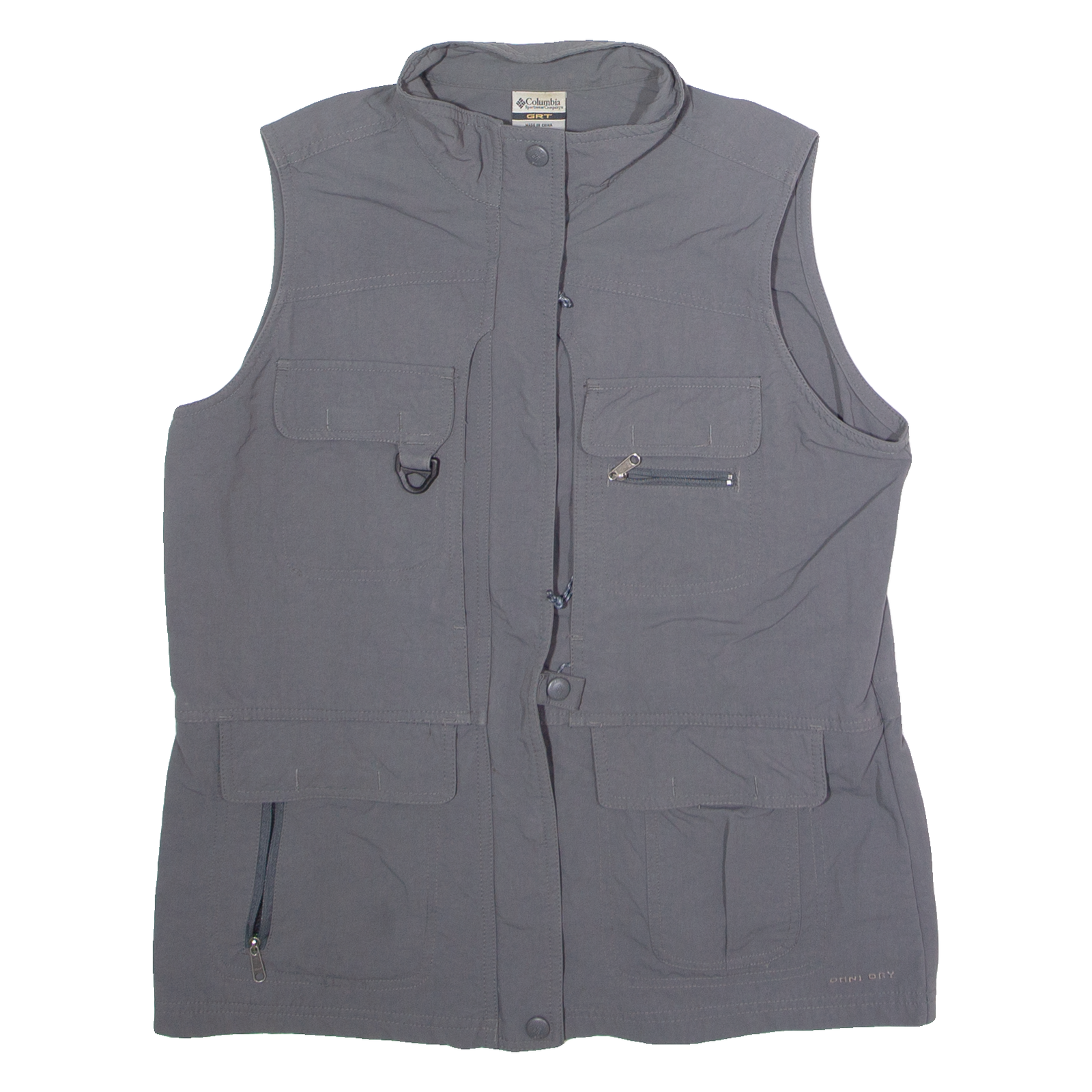COLUMBIA Womens Gilet Grey Nylon S Refurbished - N/A refurbished available on Cerqular