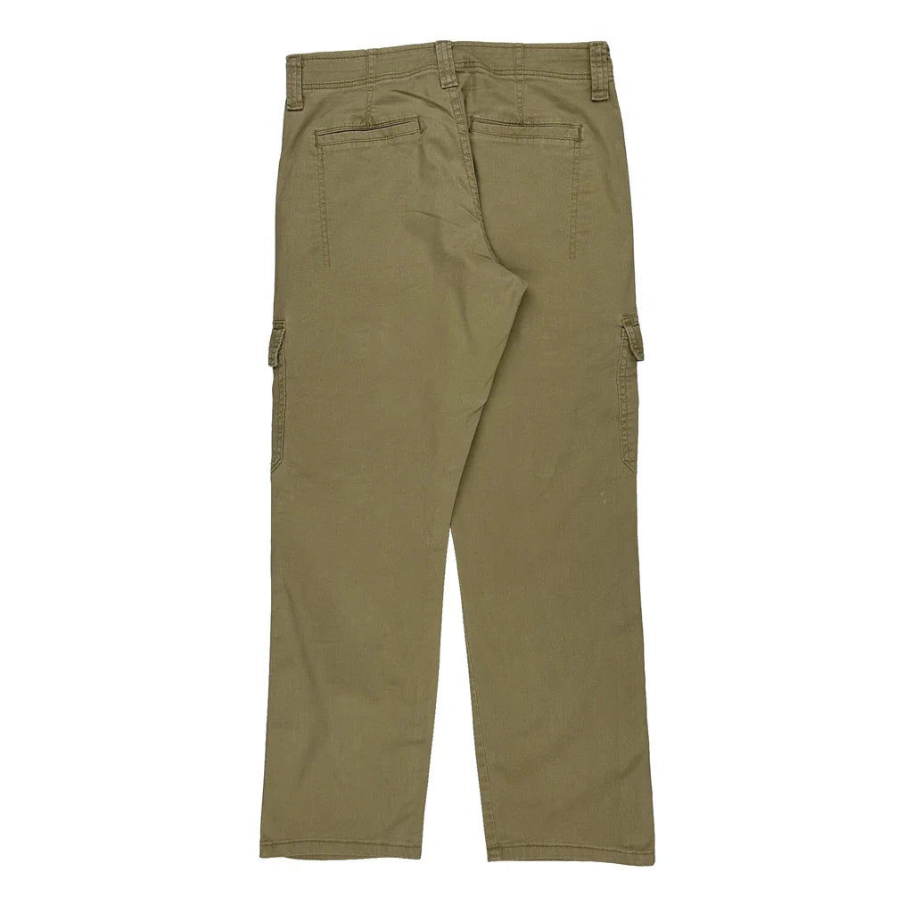 Wrangler Cargo Trousers - 30W 31L Khaki Cotton Refurbished - Thrifted (note: this is a term often used to describe second- refurbished available on Cerqular