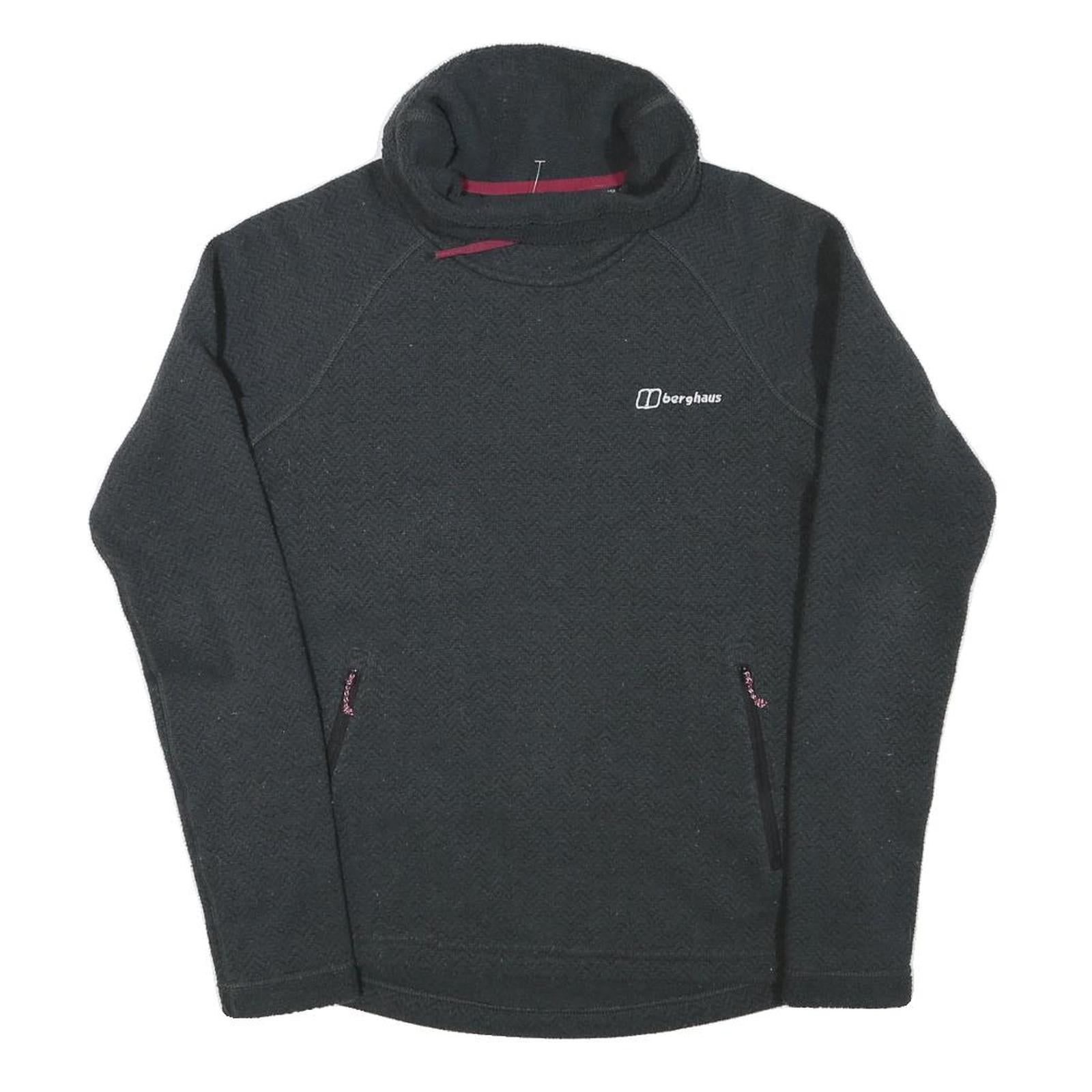 BERGHAUS Womens Black Plain Funnel Neck Basic Knit Jumper S Outdoor Hiking Refurbished - N/A refurbished available on Cerqular
