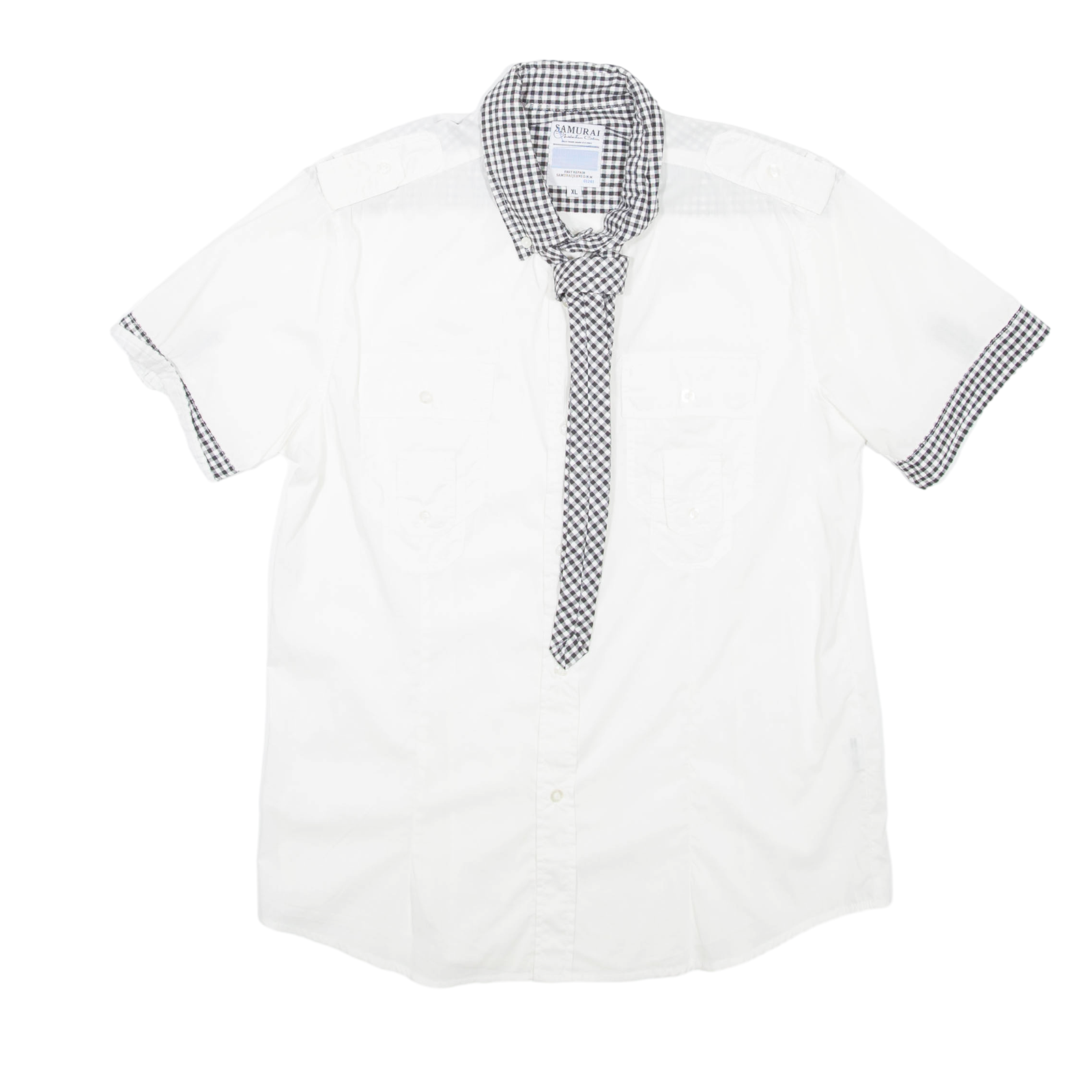 SAMURAI Womens Shirt White Collared XL Refurbished - N/A refurbished available on Cerqular