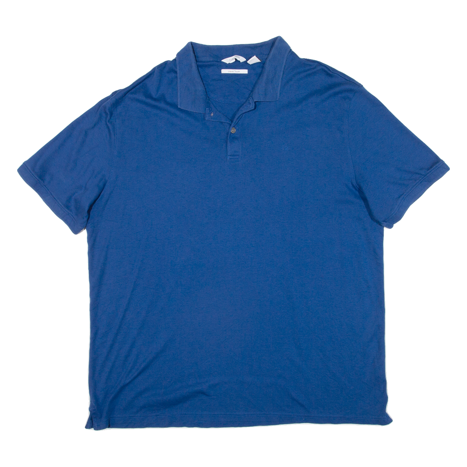 CALVIN KLEIN Mens Polo Shirt Blue XL Refurbished - N/A refurbished available on Cerqular