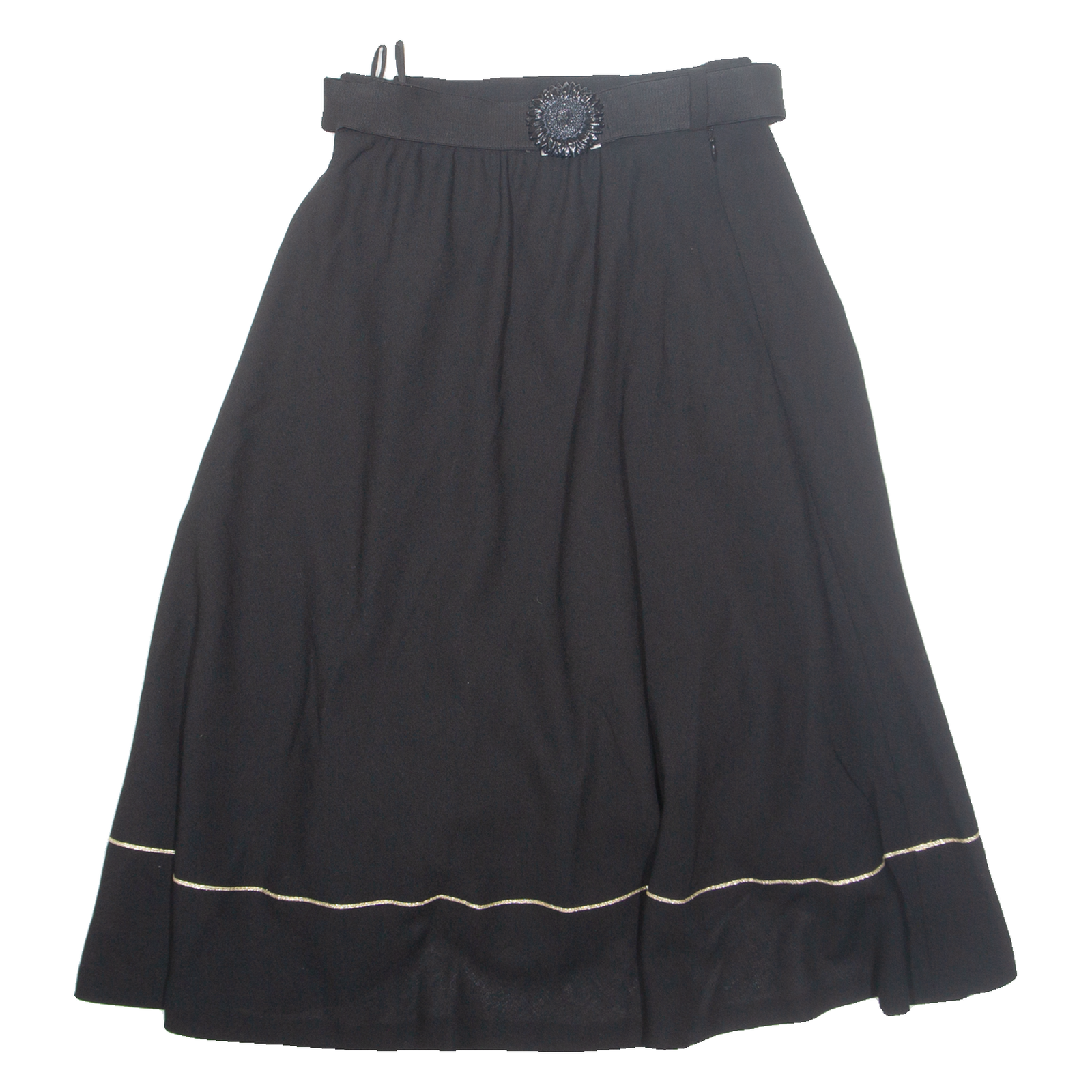 Womens A-Line Skirt Black Midi Wool XS Refurbished - N/A refurbished available on Cerqular