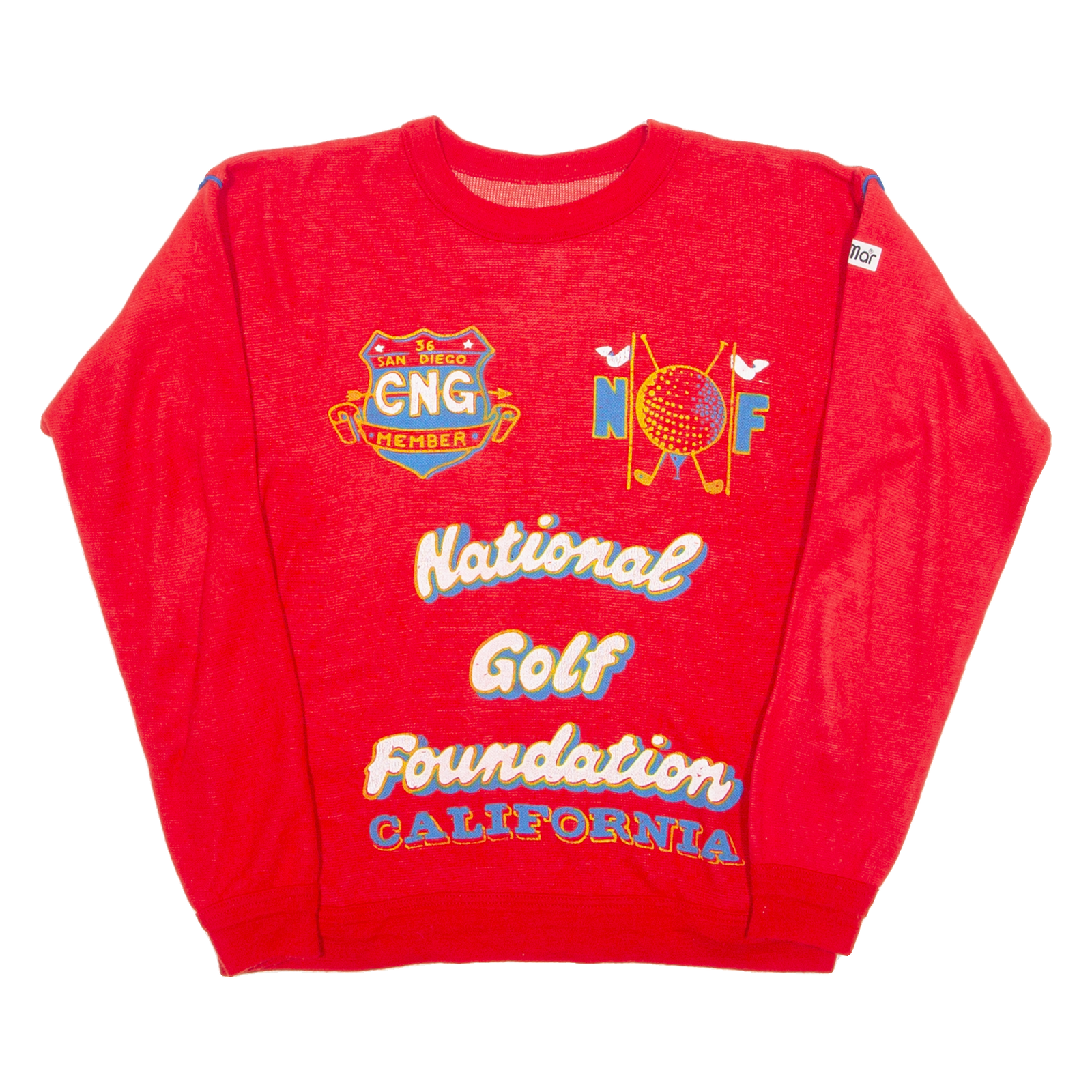 National Golf California Mens Sweatshirt Red Crewneck S Refurbished - N/A refurbished available on Cerqular