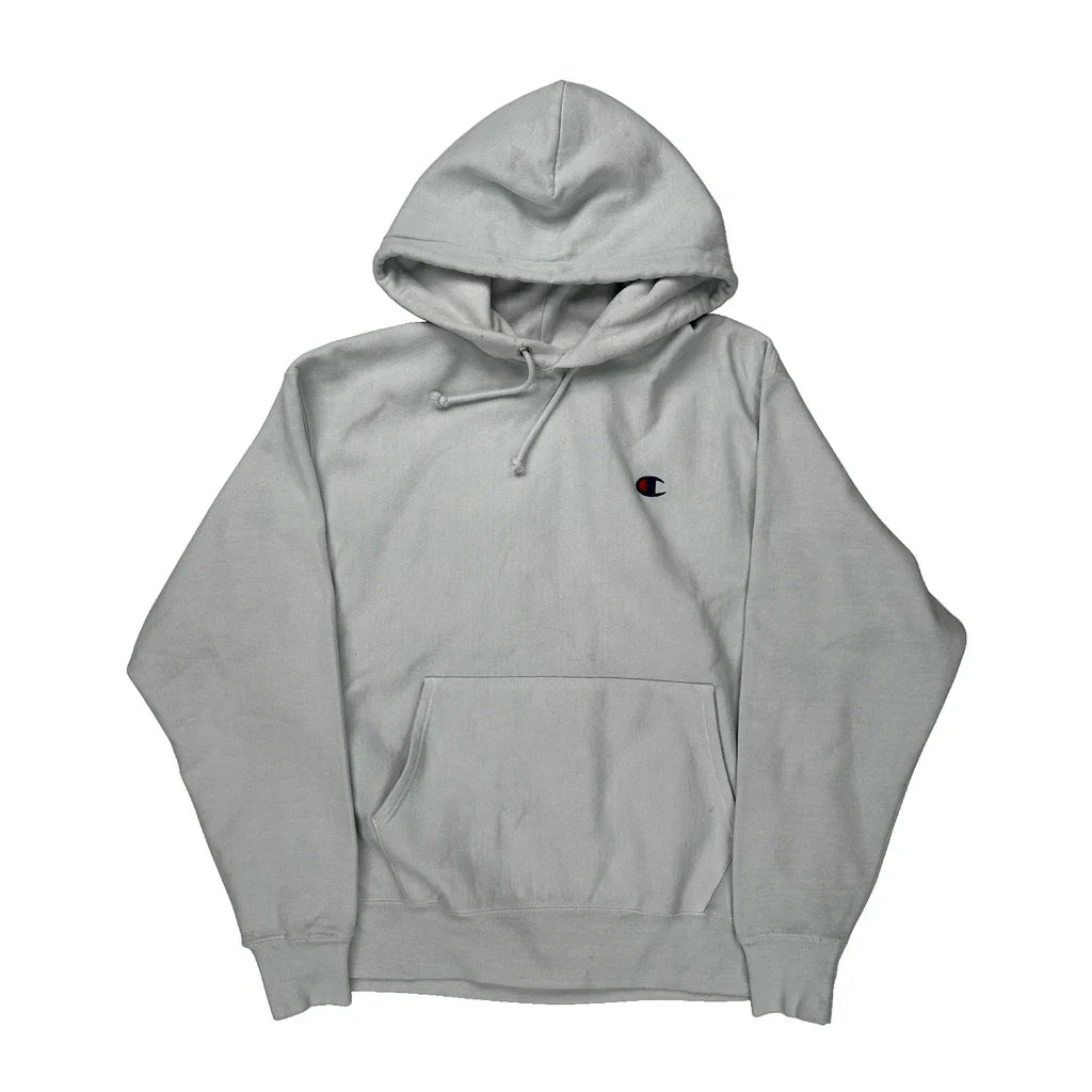 Buy Reverse Weave Champion Hoodie - Large Grey Cotton Refurbished - $53.59 Reverse Weave Champion Hoodie - Large Grey Cotton Refurbished - Thrifted (note: this is a term often used to describe second- refurbished available on Cerqular
