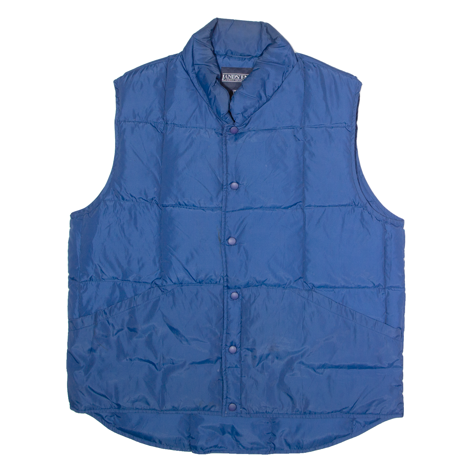 Buy LANDS END Mens Puffer Gilet Blue Nylon 90s L Refurbished - $44.19 LANDS END Mens Puffer Gilet Blue Nylon 90s L Refurbished - N/A refurbished available on Cerqular