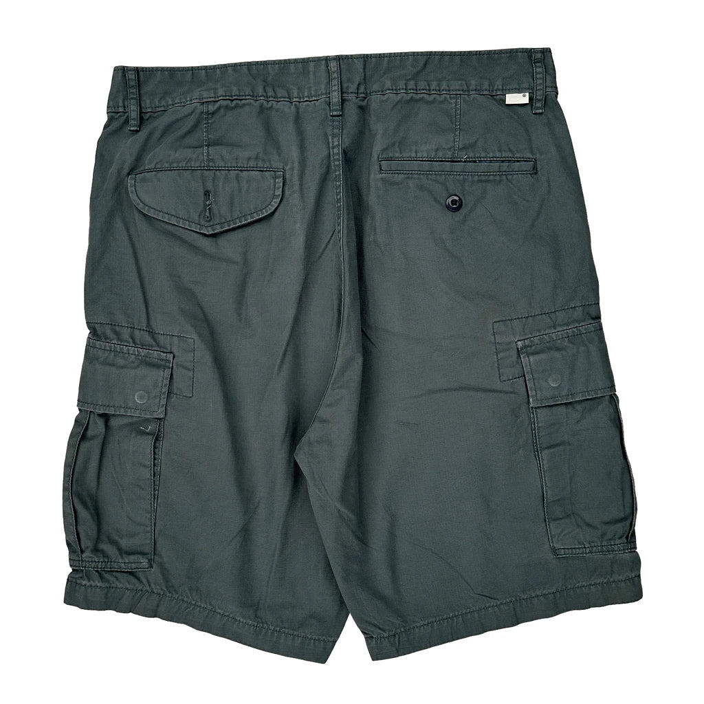 Levis Cargo Shorts - 34W 10L Grey Cotton Refurbished - Thrifted (note: this is a term often used to describe second- refurbished available on Cerqular