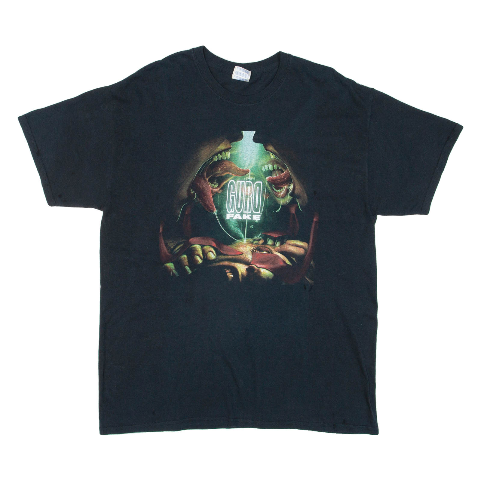 GILDAN Guard Fake Mens Band T-Shirt Black L Refurbished - N/A refurbished available on Cerqular