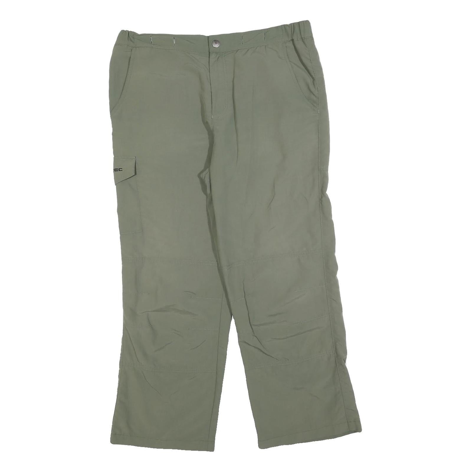 KTEC Mens Polyester Blend Green Regular Straight Trousers W34 L27 Casual Outdoor Refurbished - N/A refurbished available on Cerqular
